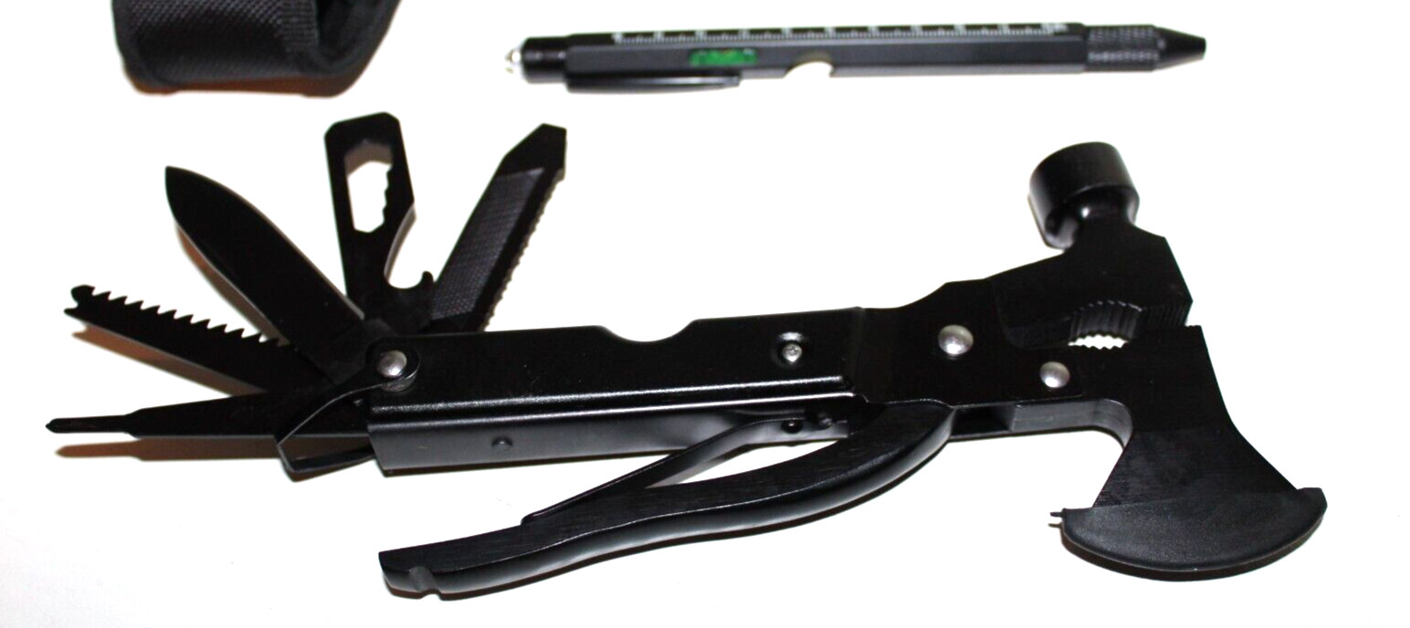 Multi Tools Camping Axe Survival Gear Outdoor Emergency Hatchet Hammer Kit