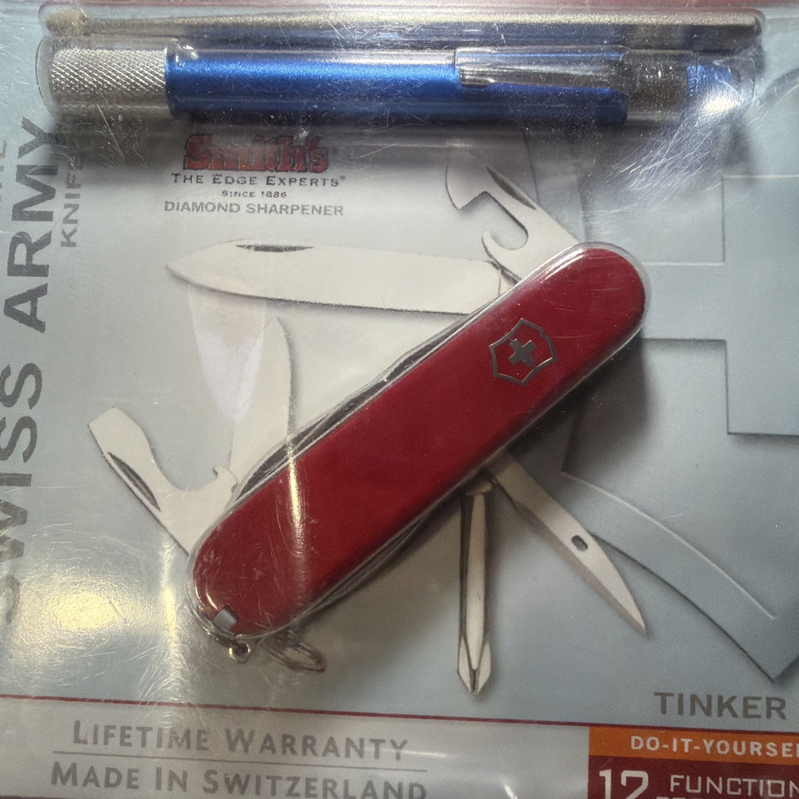 New Victorinox Swiss Army Tinker Knife & Sharpener Set