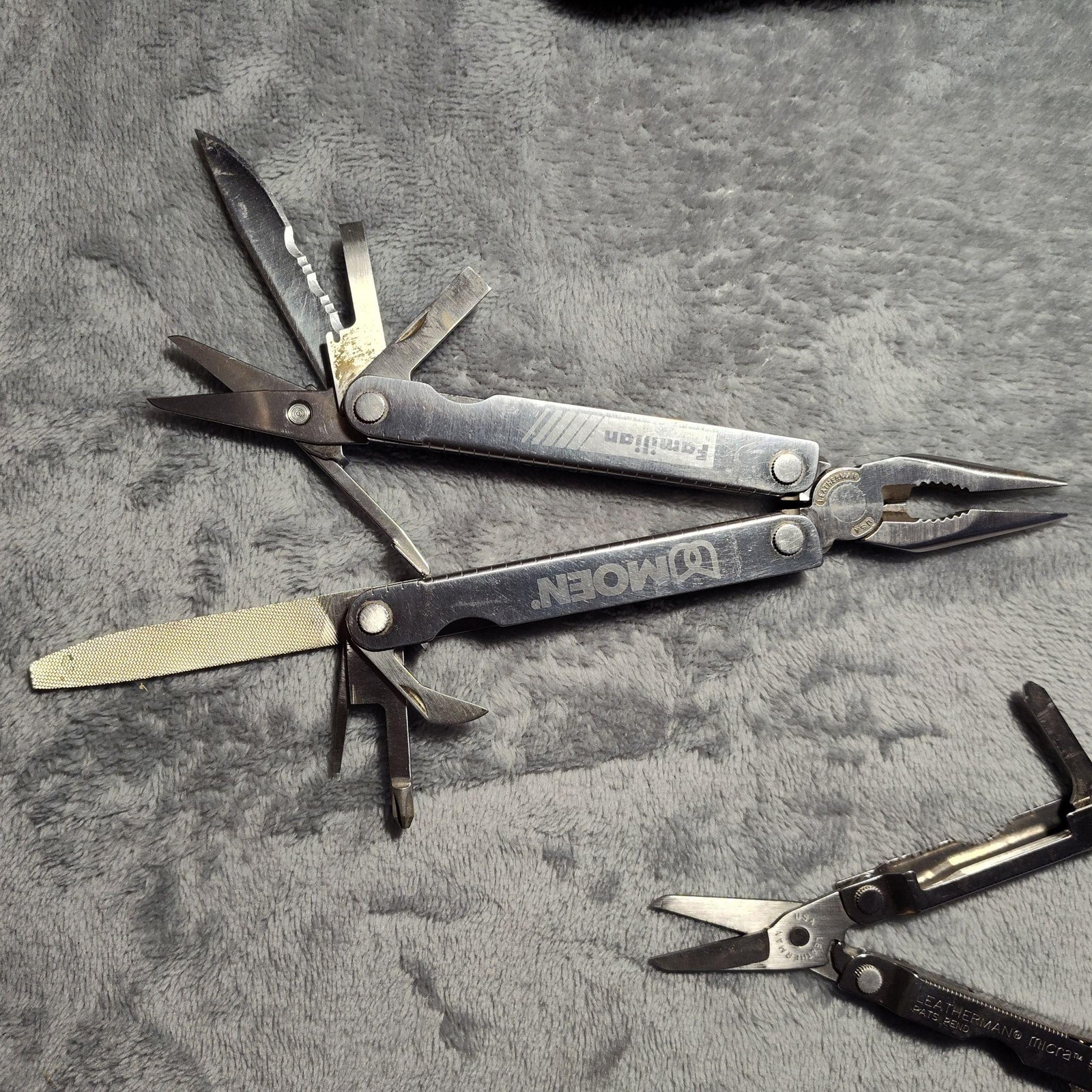 Leatherman PST Micra Multi Tool Set Pliers Knife Scissors W/ Pock-Its Sheath