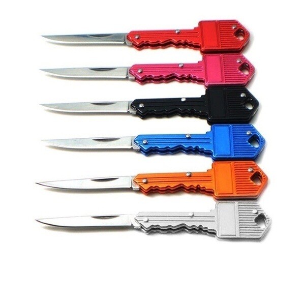 Portable Pocket Folding Key Shape Mini Key Chain Knife Camping Outdoor