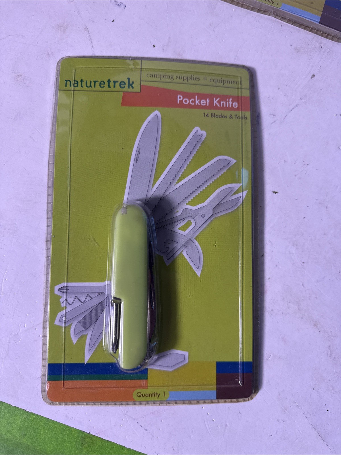 SEALED NEW Naturetrek 14 Blades & Tools Stainless Steel Pocket Knife