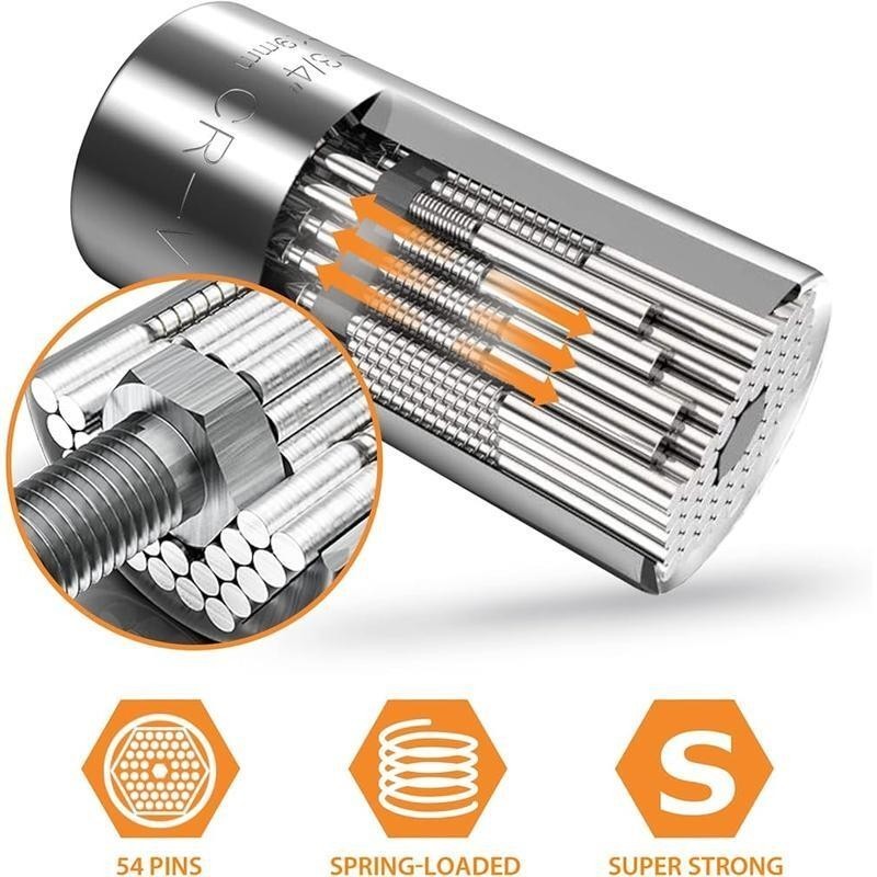 Universal Socket Tools with Power Drill Adapter (7-19 MM) Cool Stuff Gadgets