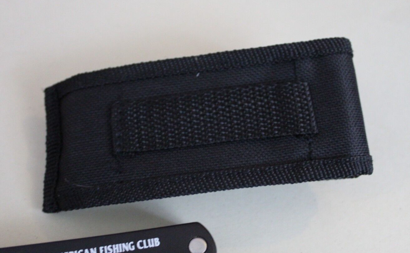 North American Fishing Club Multi Tool Knife Pliers Black with Holder