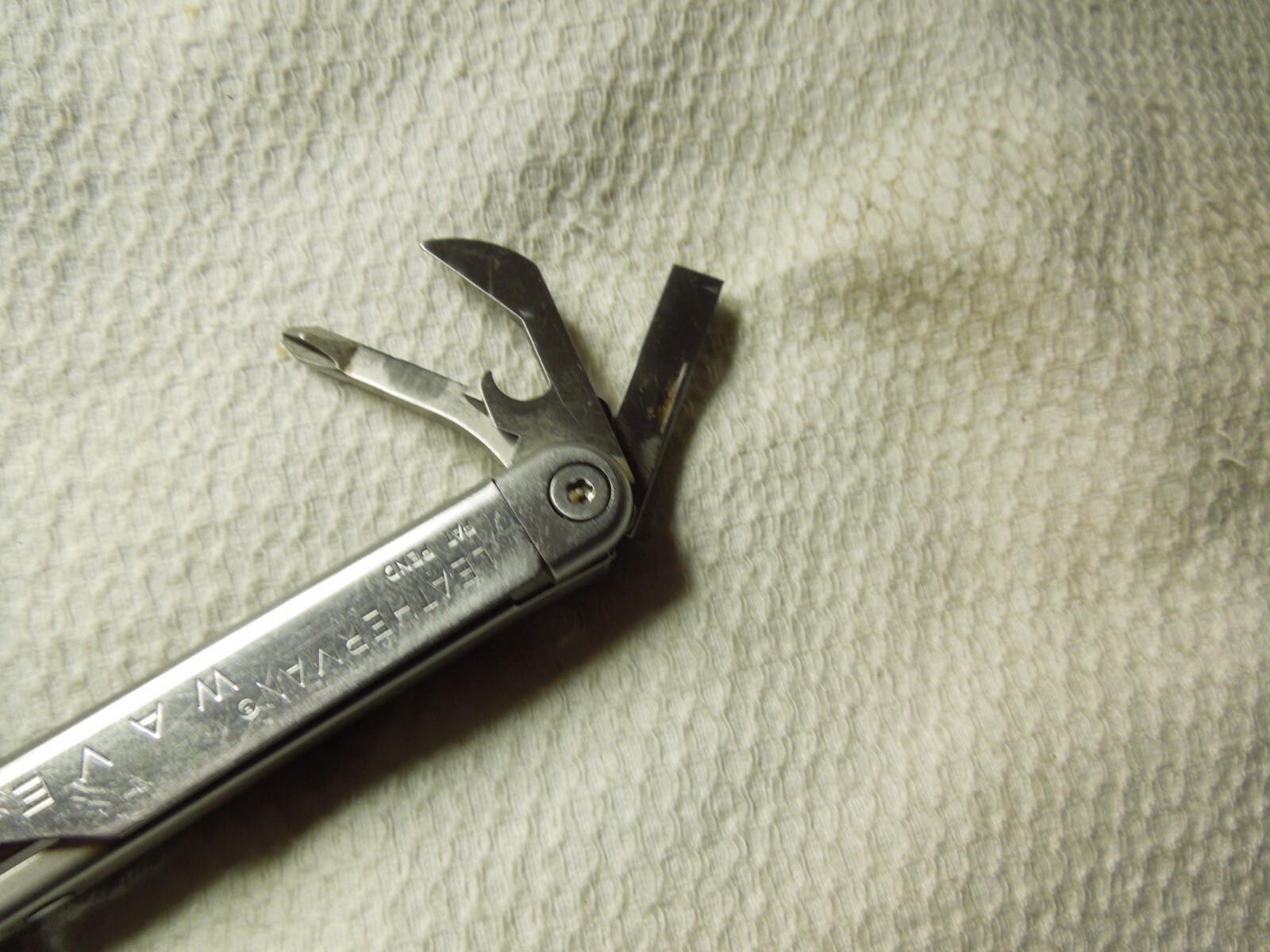 The Original Leatherman Wave Multi Tool USA 2001 PAT.PEND. UNIQUE INSCRIBED LOOK