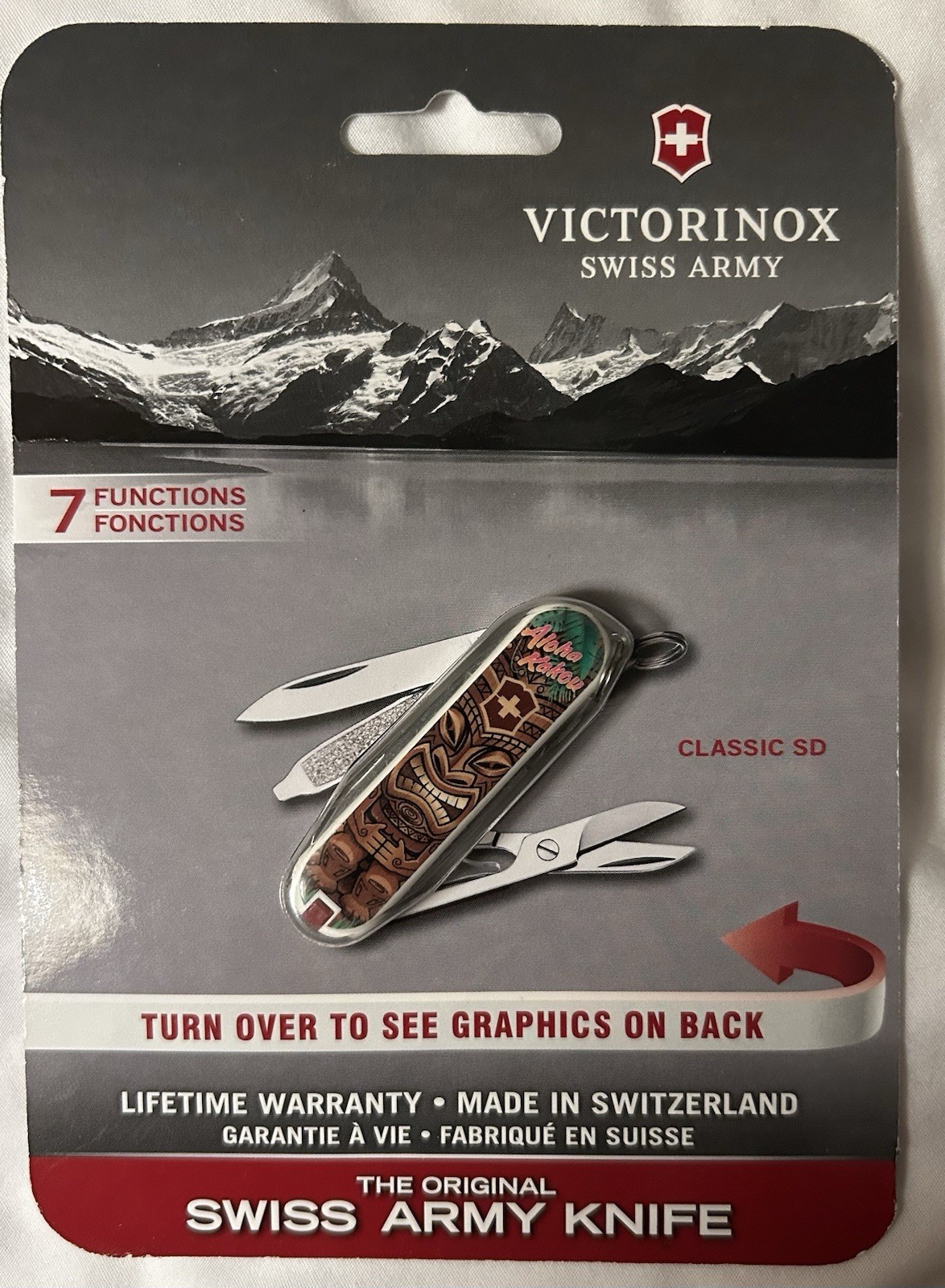 Victorinox Classic SD Aloha Multicolor 7-Tool Stainless Straight Edge Multi-Tool