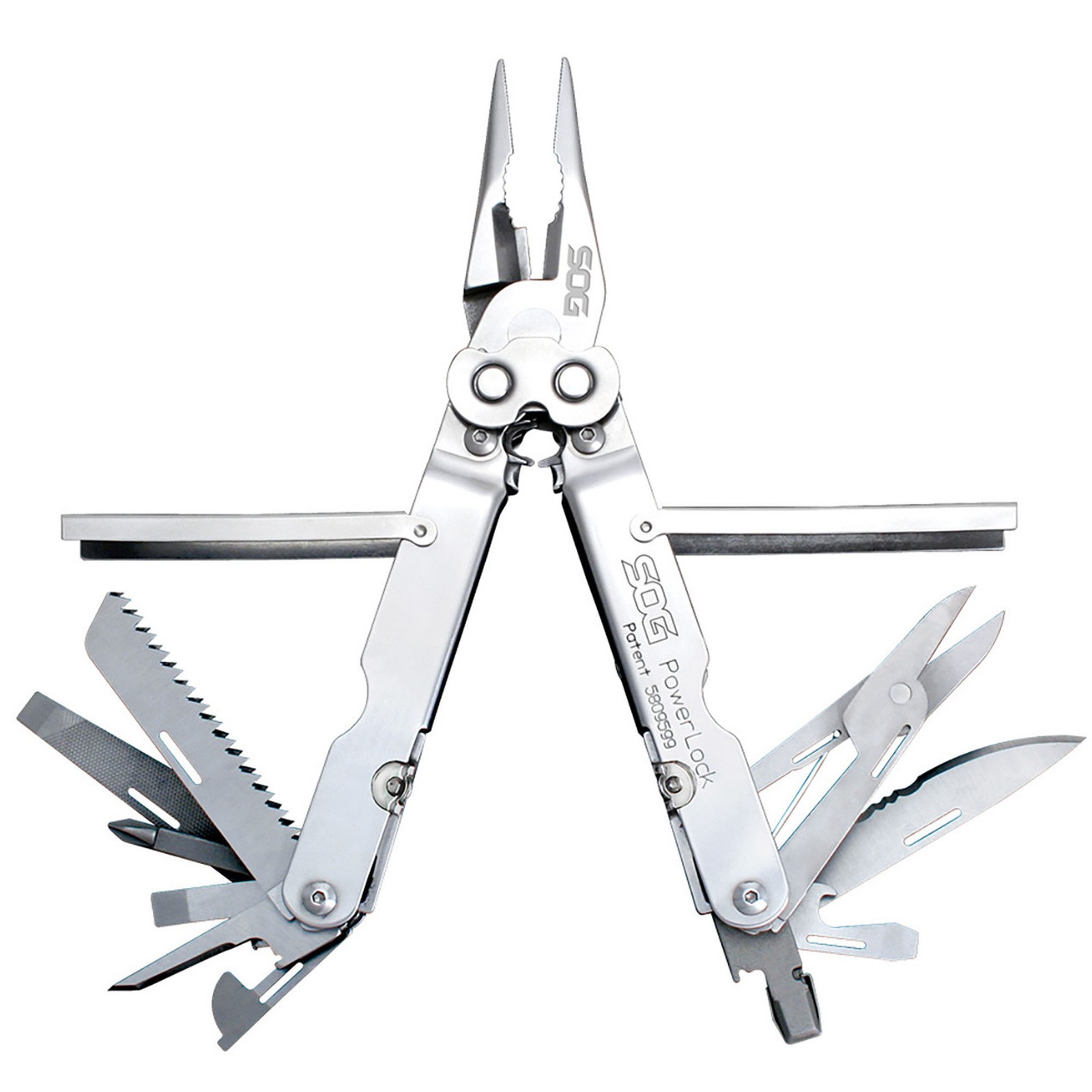 SOG Powerlock Satin Scissors with Nylon Sheath