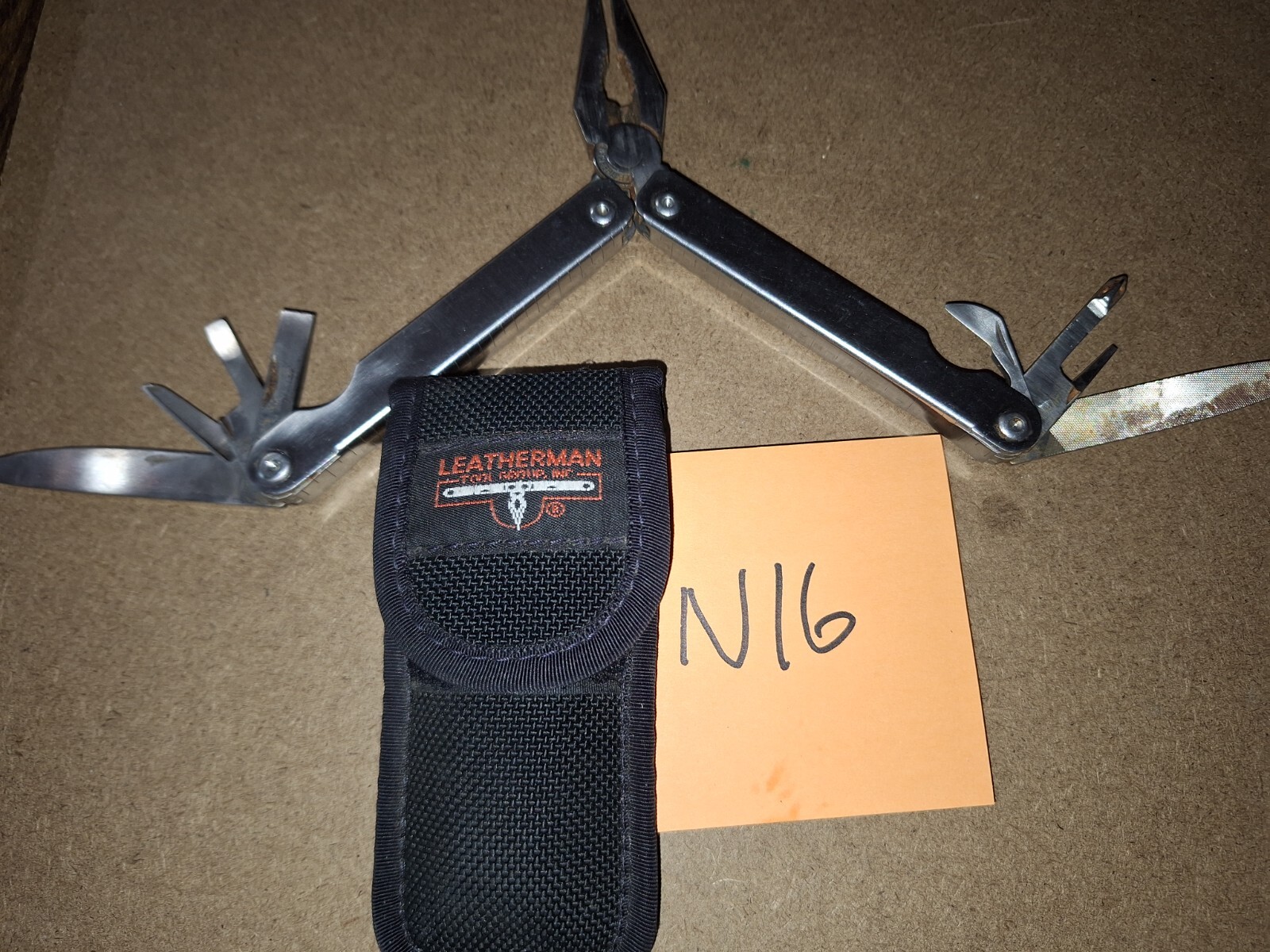 1 RARE LEATHERMAN ORIGINAL PST Multi Tool Knife BIG LETTERS Lot N16