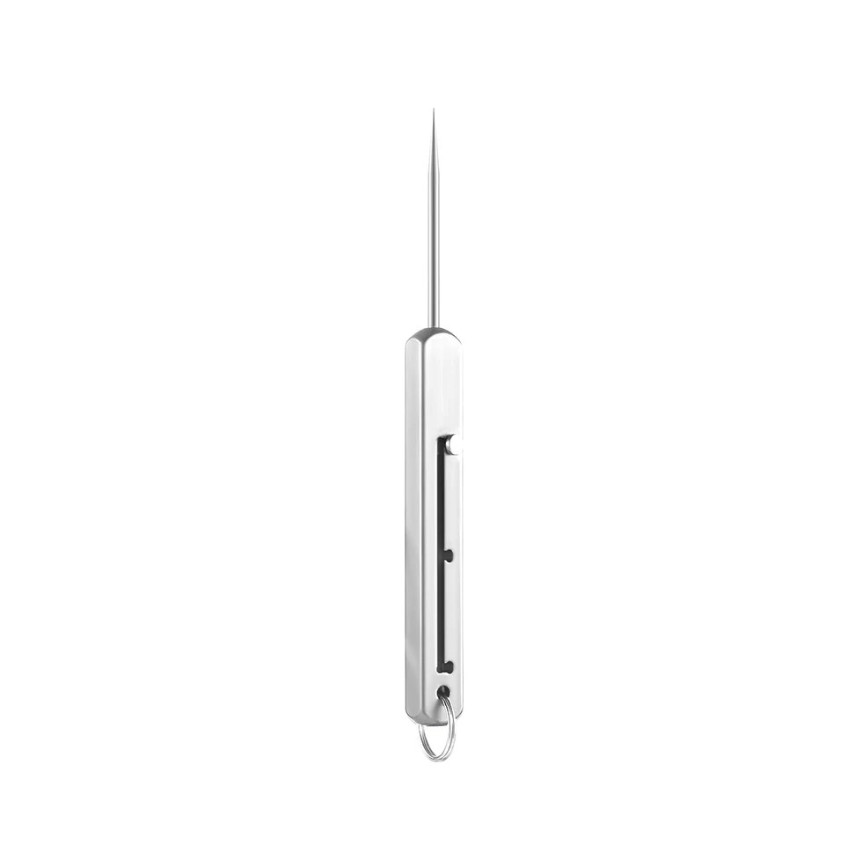 1pcs Portable Titanium Toothpick with Holder–Durable Metal Toothpick for Camping