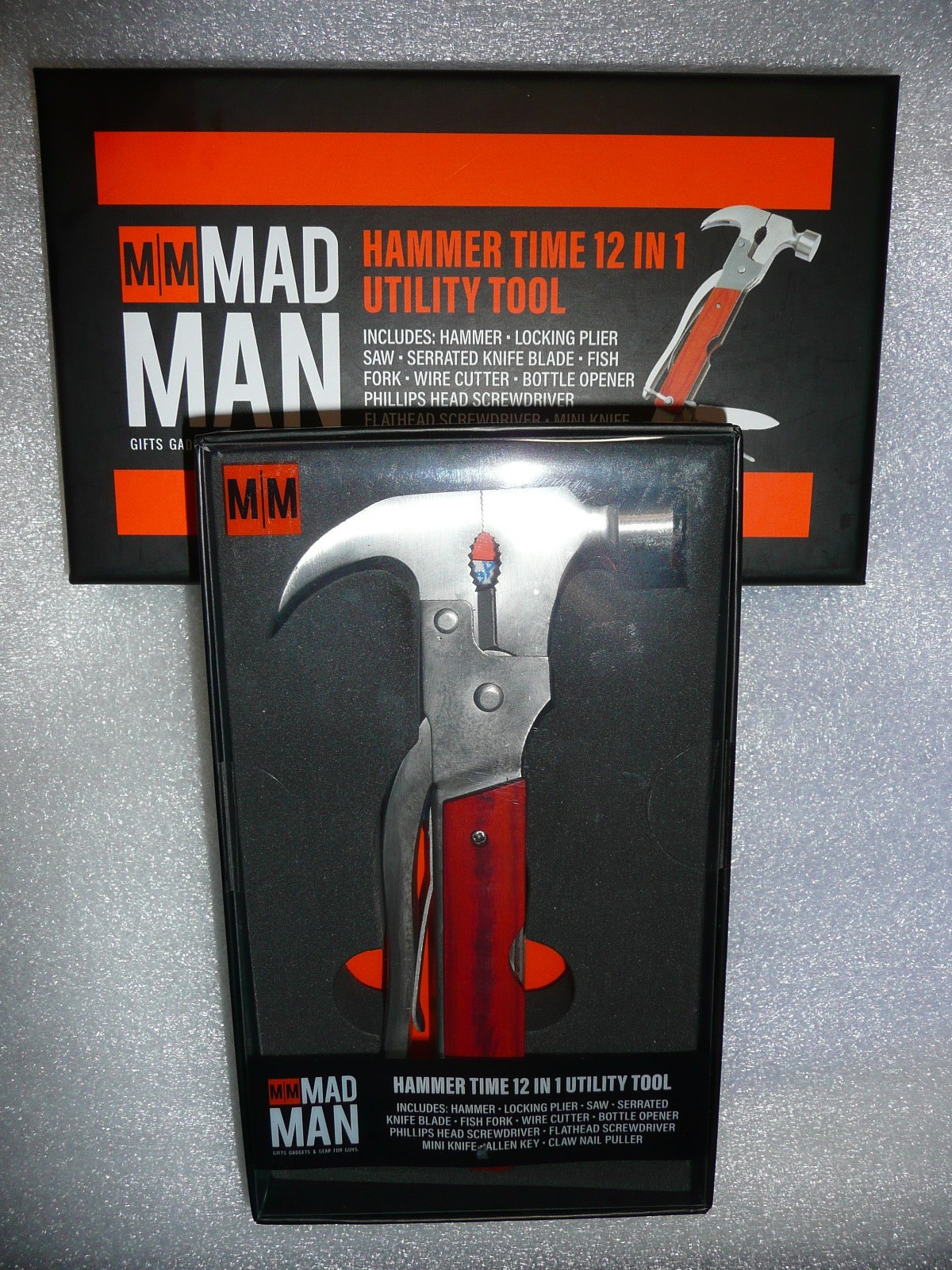 Mad Man Hammer Time 12-in-1 Multi Tool – Car Truck Camping Backpack Emergency