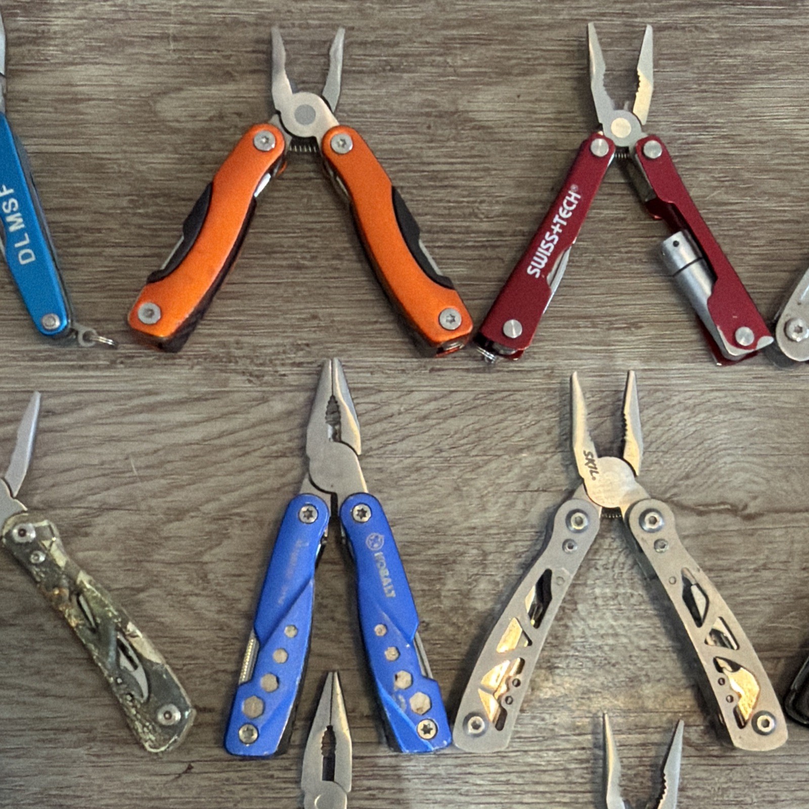 Lot Of 40 Multi Tools Pocket Knives Pliers Knife Tool Clean Outdoors Hunting