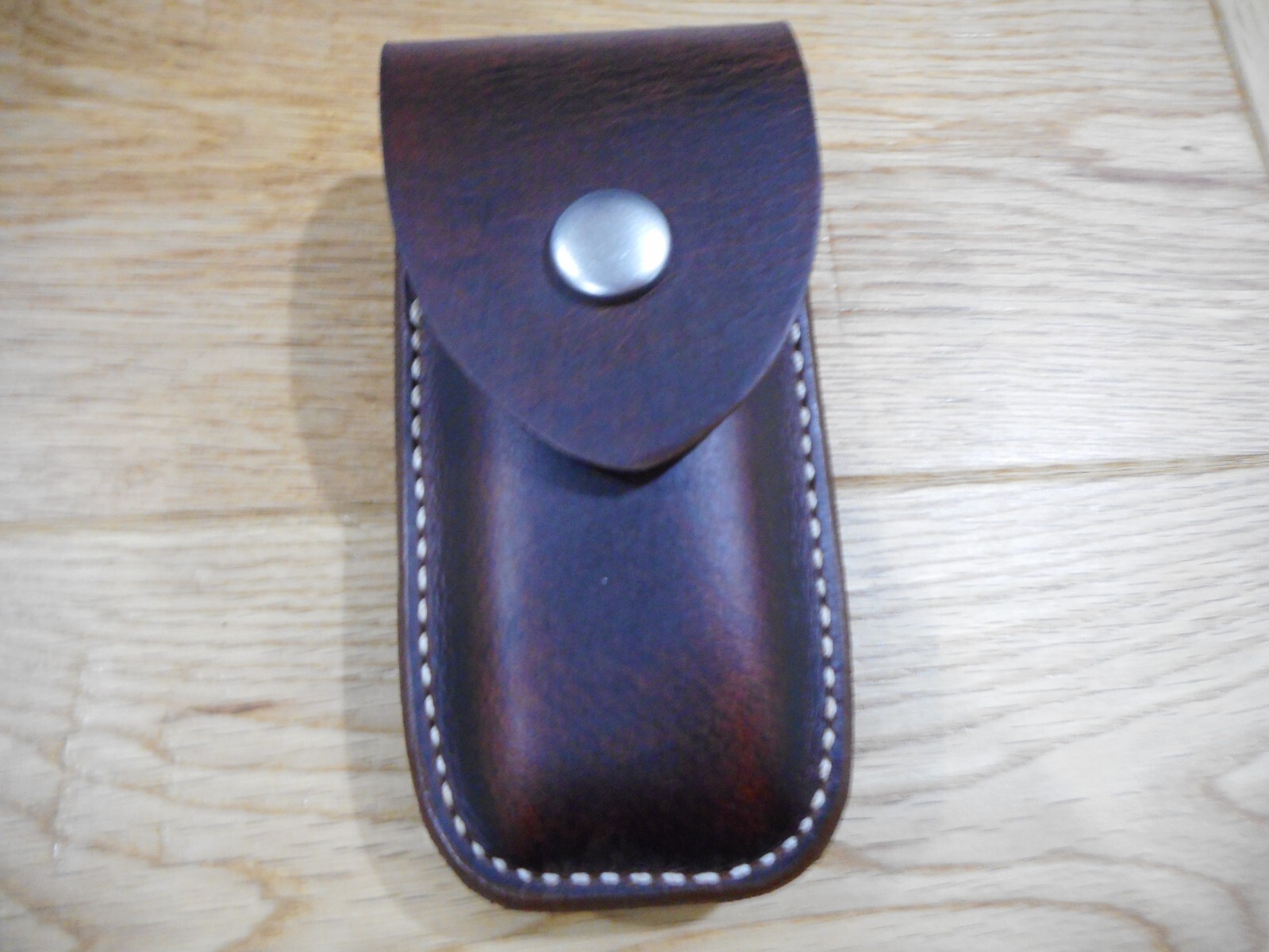 Leatherman Wingman or Rebar leather sheath. Plain flap. Sheath only.