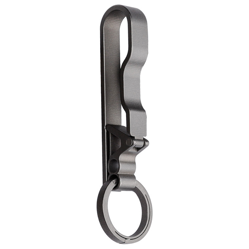 EDC Titanium Alloy Quick Buckle Detach Belt Waist hanging keychain Key Ring Tool