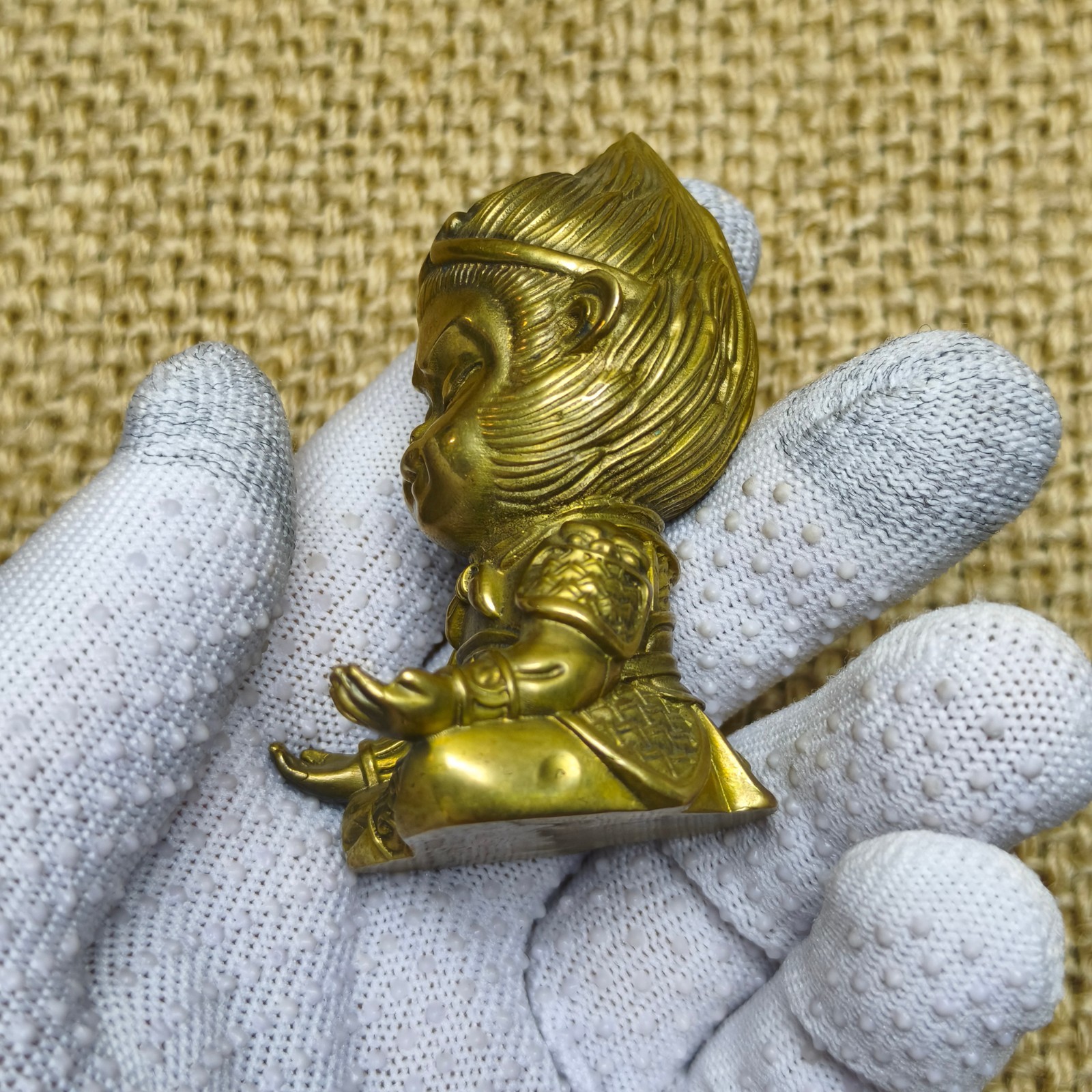 Brass copper sculpture Monkey King ornament Artistic animal Journey to the west