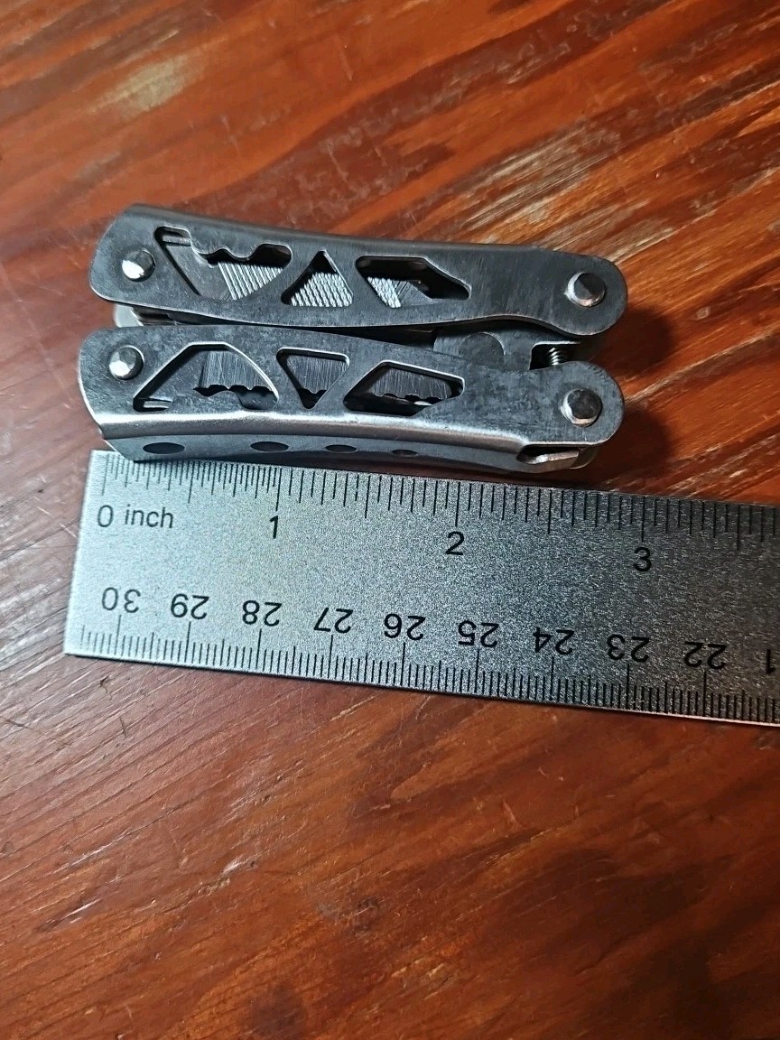 New! Stainless Steel Multi tool, Pliers, Wire Cutters, Screwdrivers, etc….