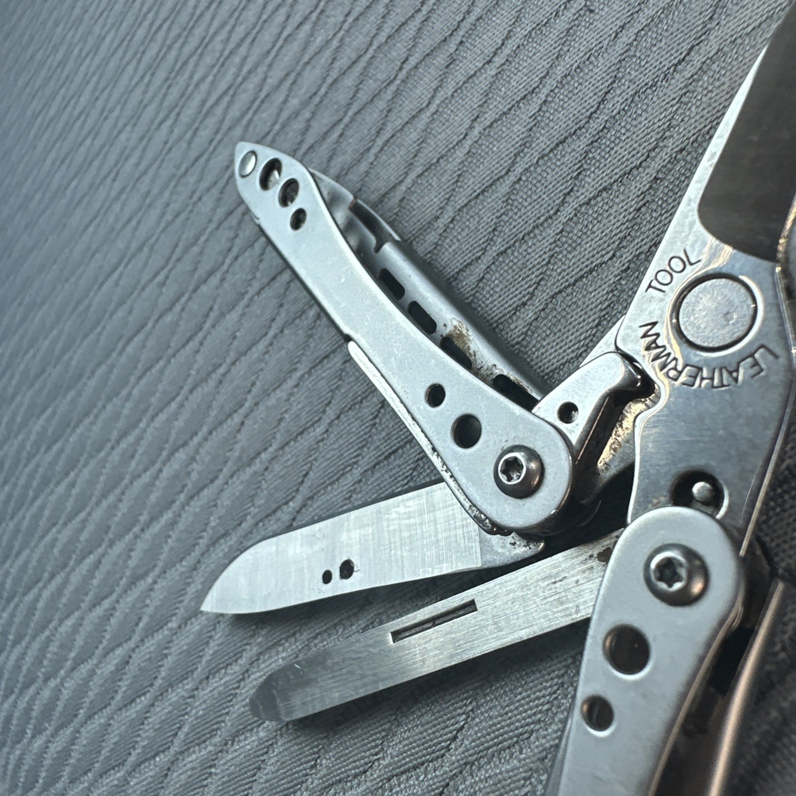 LEATHERMAN STYLE CS Black 6 Multitool Carabiner Knife File USA Retired NICE COND