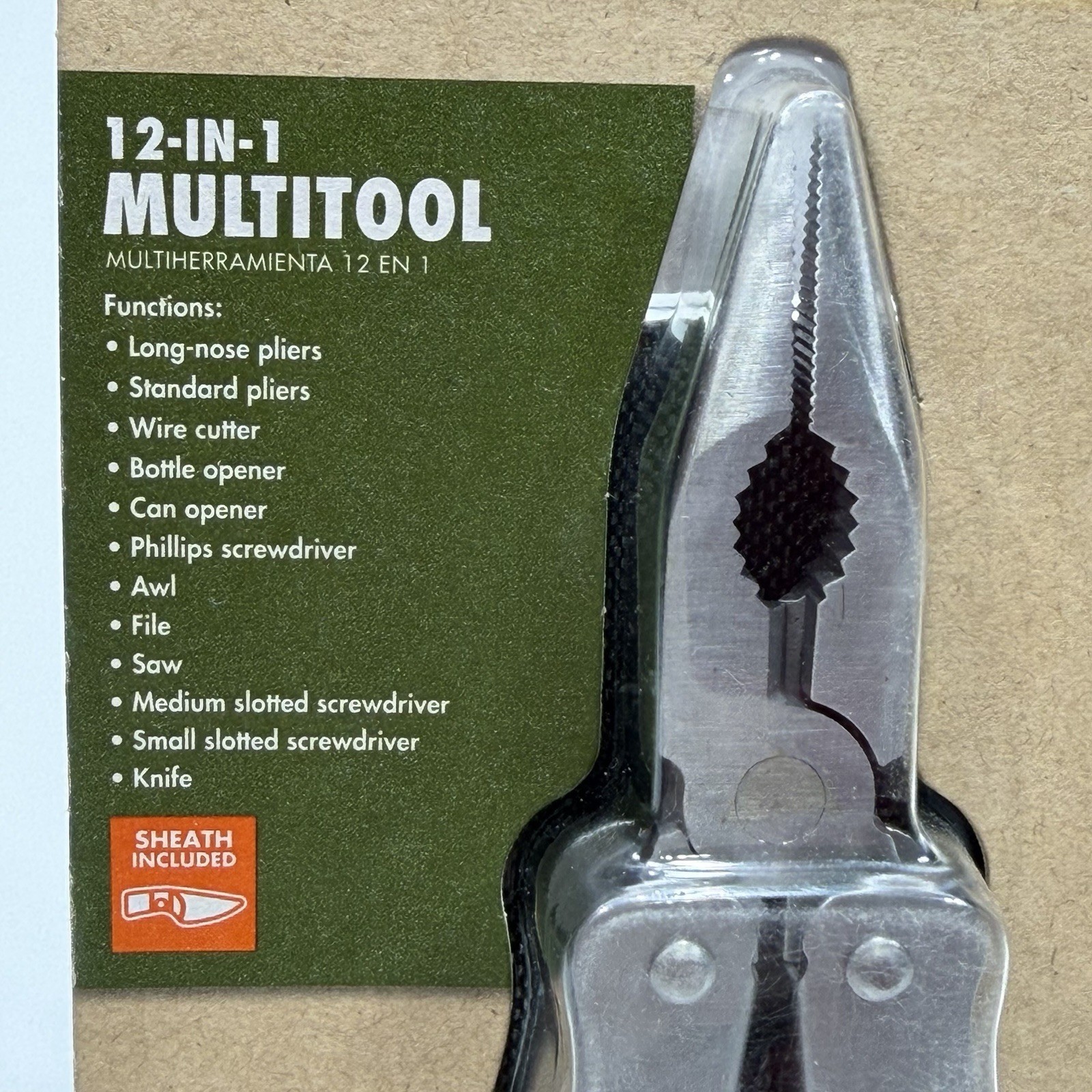 Ozark Trail 12-in-1 Multitool Stainless Steel With Sheath Multi-Tool NEW