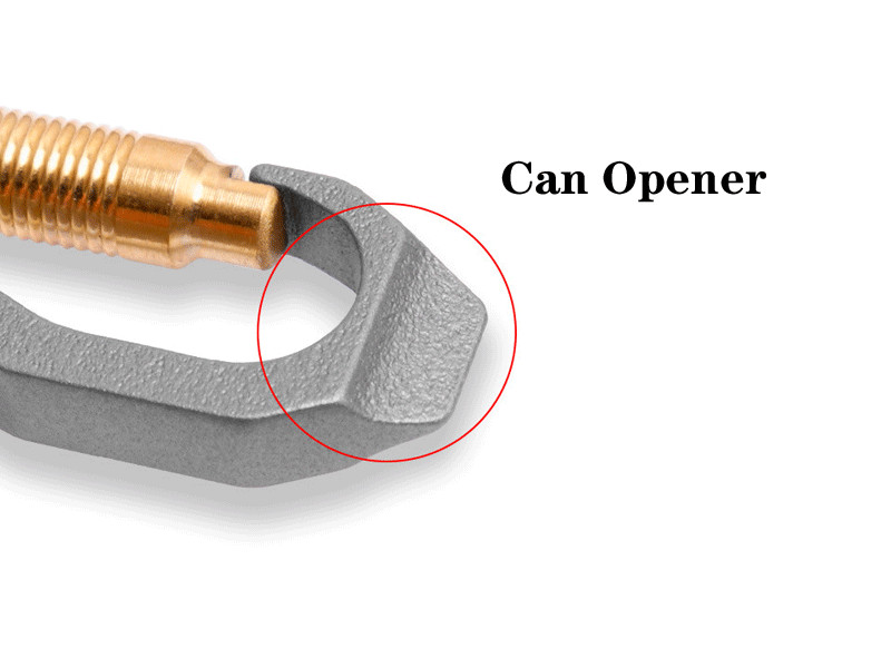 EDC Titanium Keychain Waterproof Storage Pill Case Bottle Opener Outdoor EDC Box