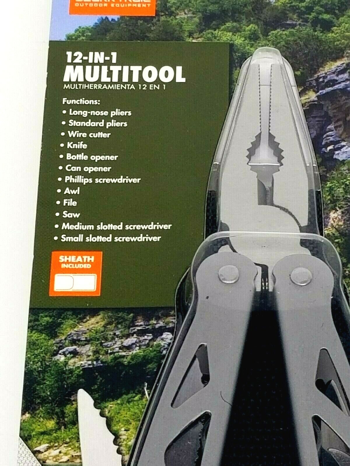 Ozark Trail 12-in-1 Multi Tool w/ Sheath Silver Finish Brand New In Packaging