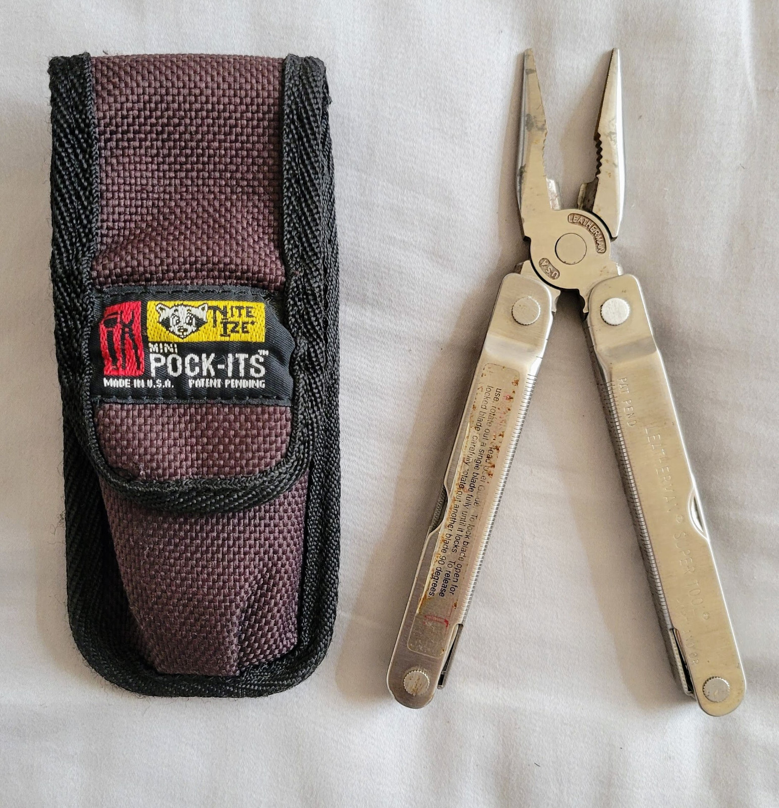 Leatherman SuperTool Original Stainless Multi-Tool 1196 Pat Pend Portland OR
