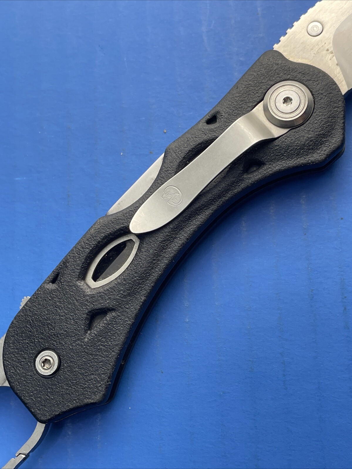 Rare! Leatherman K500X Knife-Multitool 154CM Folder Lockback Knife w/Carabiner