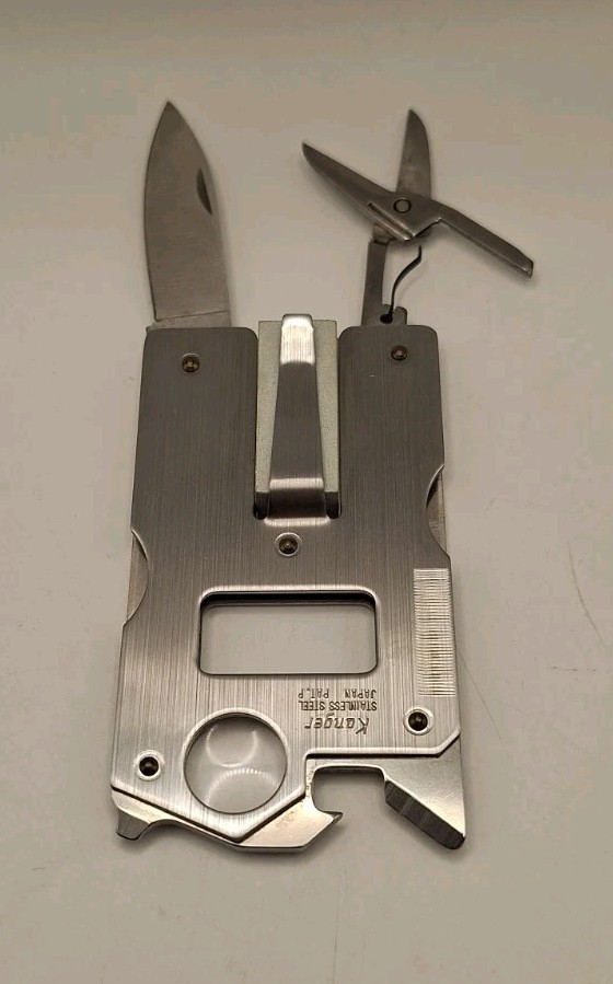 Vtg The Nature Company Survival Multi-Tool W/Belt Sheath By Kanger