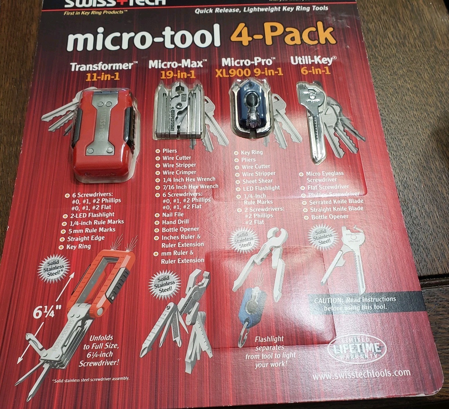 Swiss+Tech Swiss Tech Micro tool 4 pack NIP Gift
