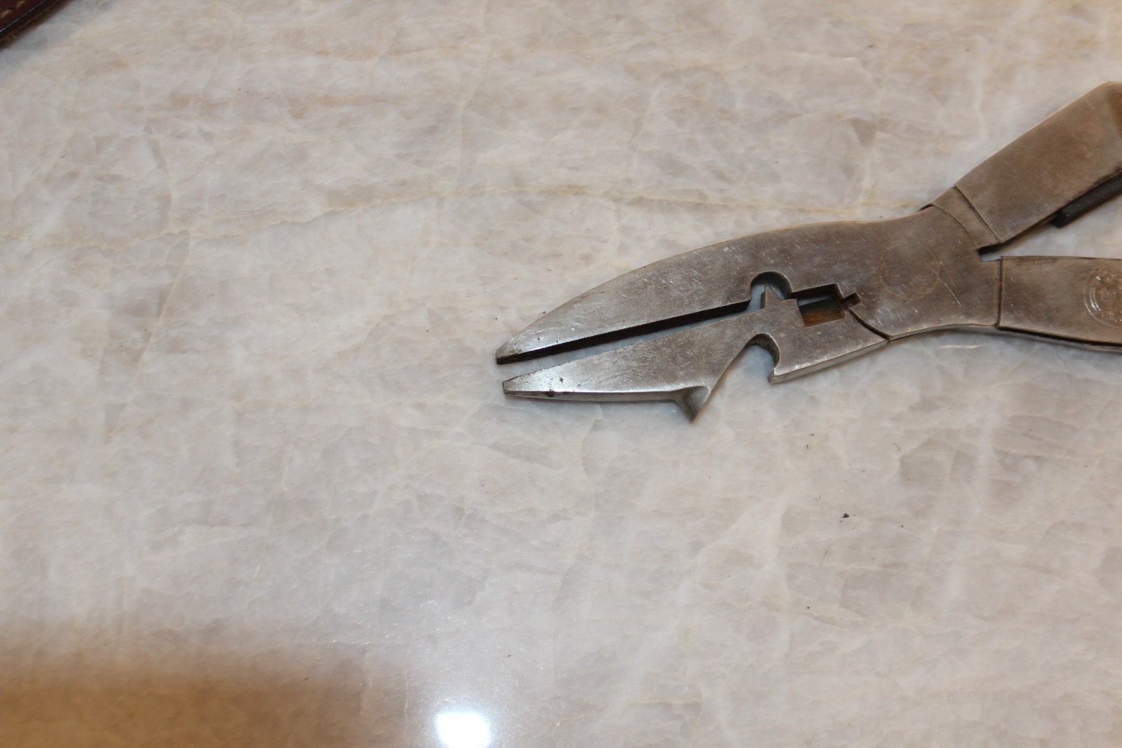 Vtg ABC Solingen Germany Stainless Steel Fishing Multi tool w/ Original Sheath