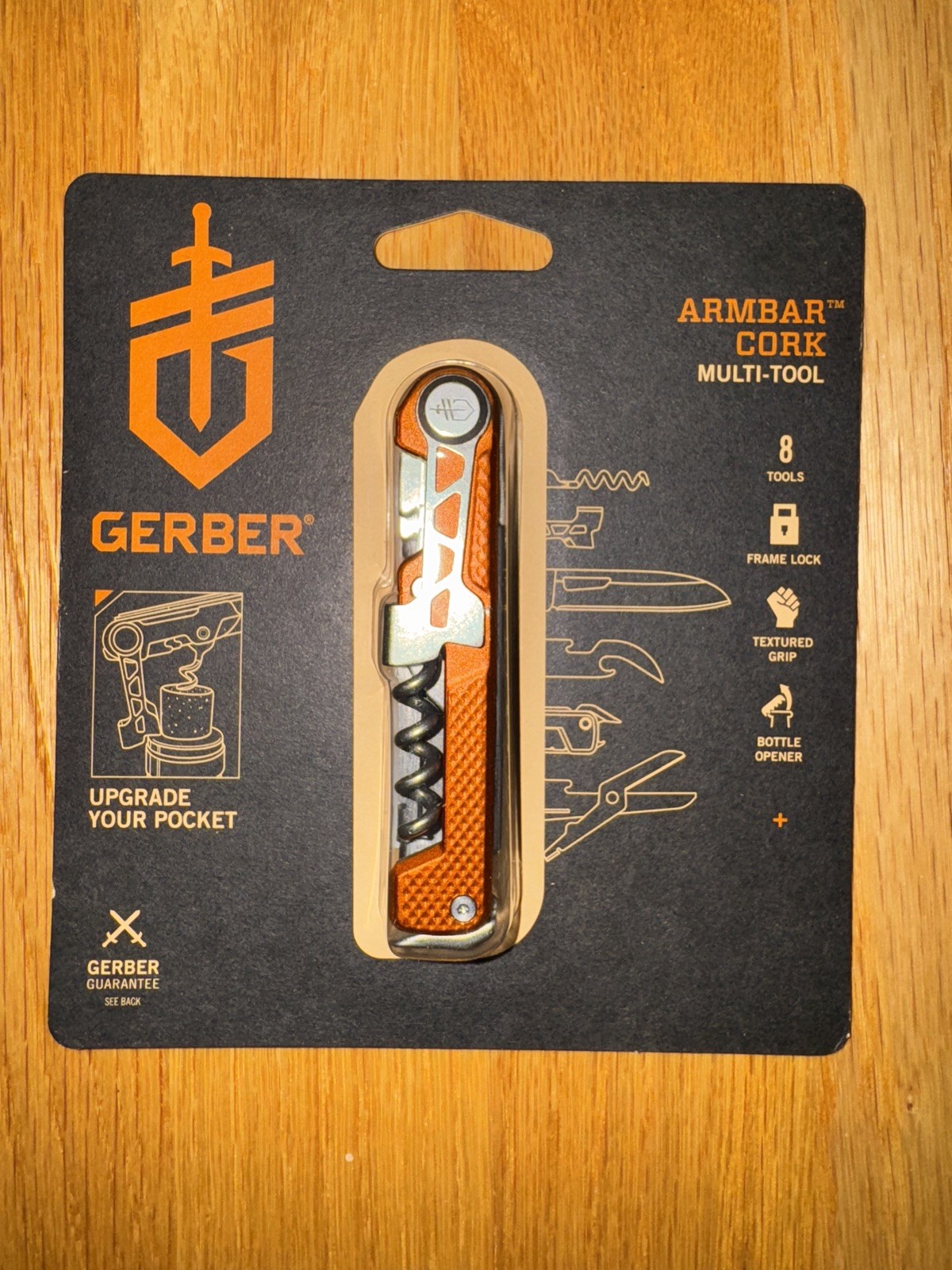 Gerber Armbar Cork Multi-Tool, 8 Tools, NEW