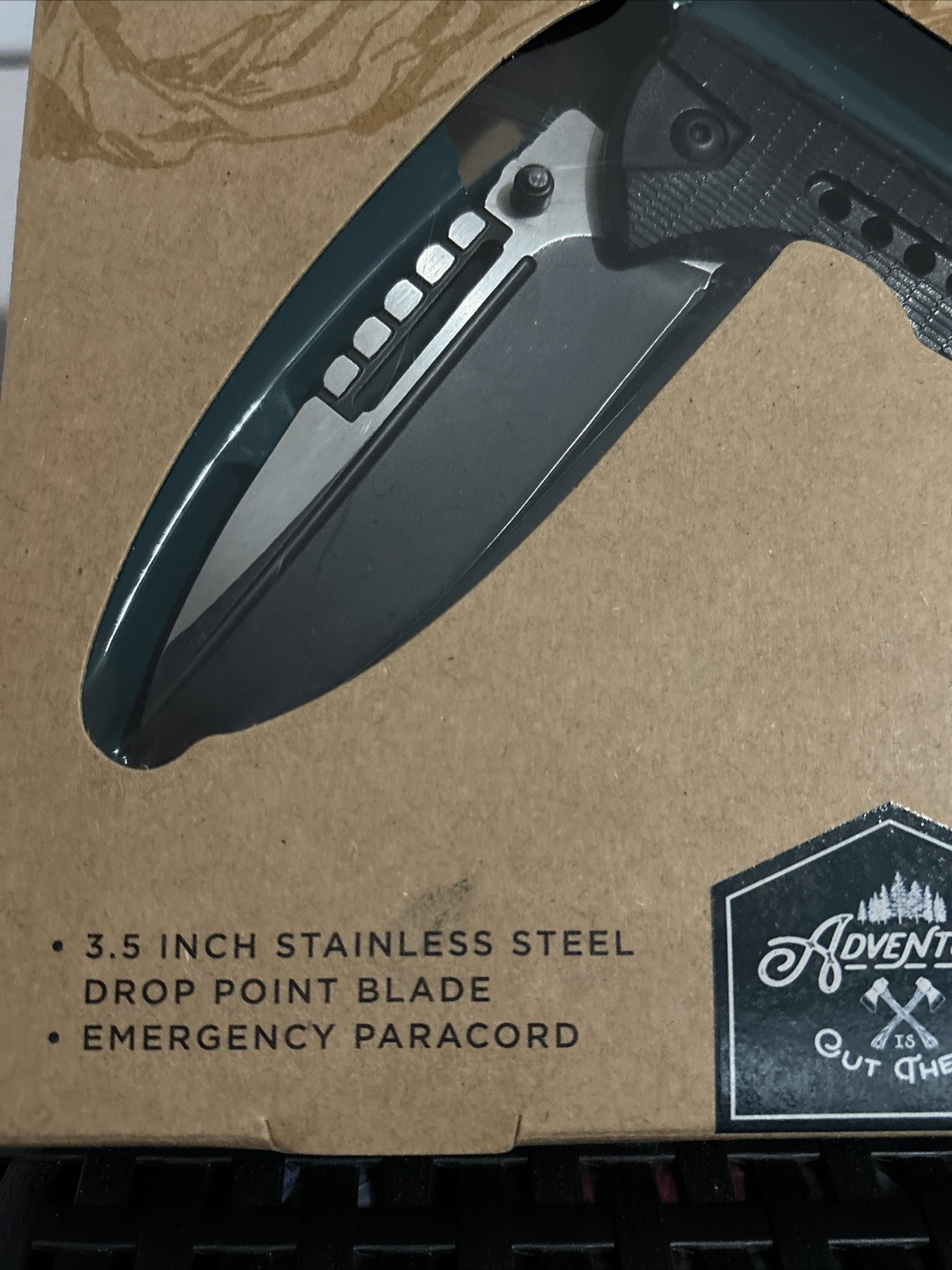 Adventure Out There Outdoor Survival Blade 3.5” Stainless Steel Drop Point NEW