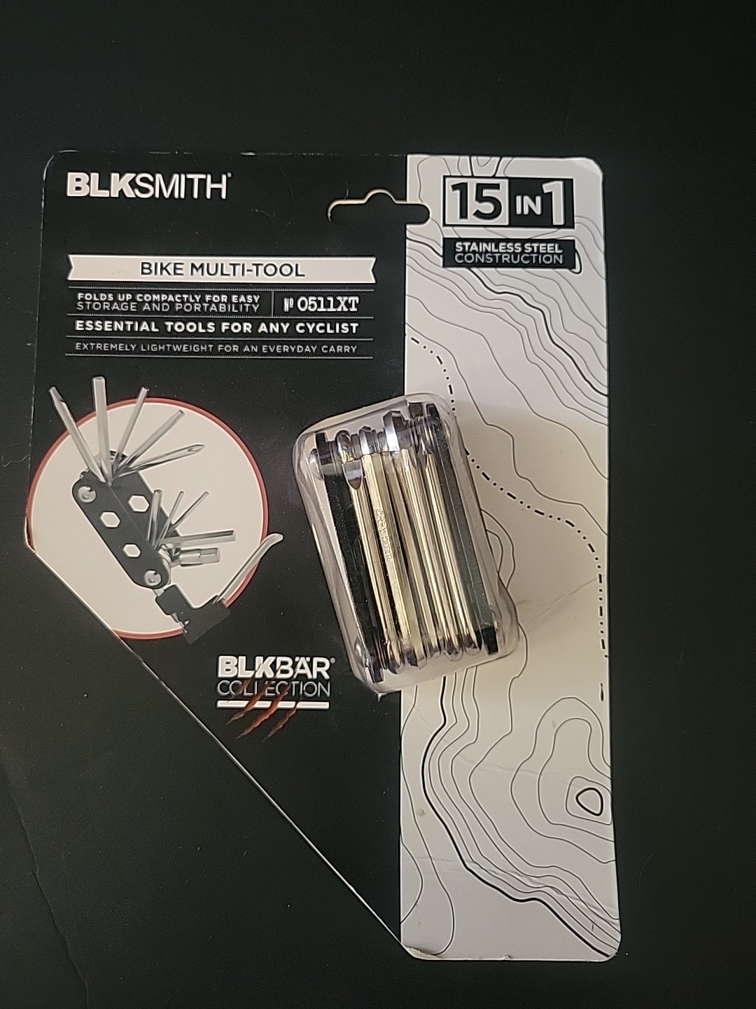BlkSmith Bike Multi-Tool 15 in 1 Screw Wrench Cyclist Bicycle Portable Kit NEW