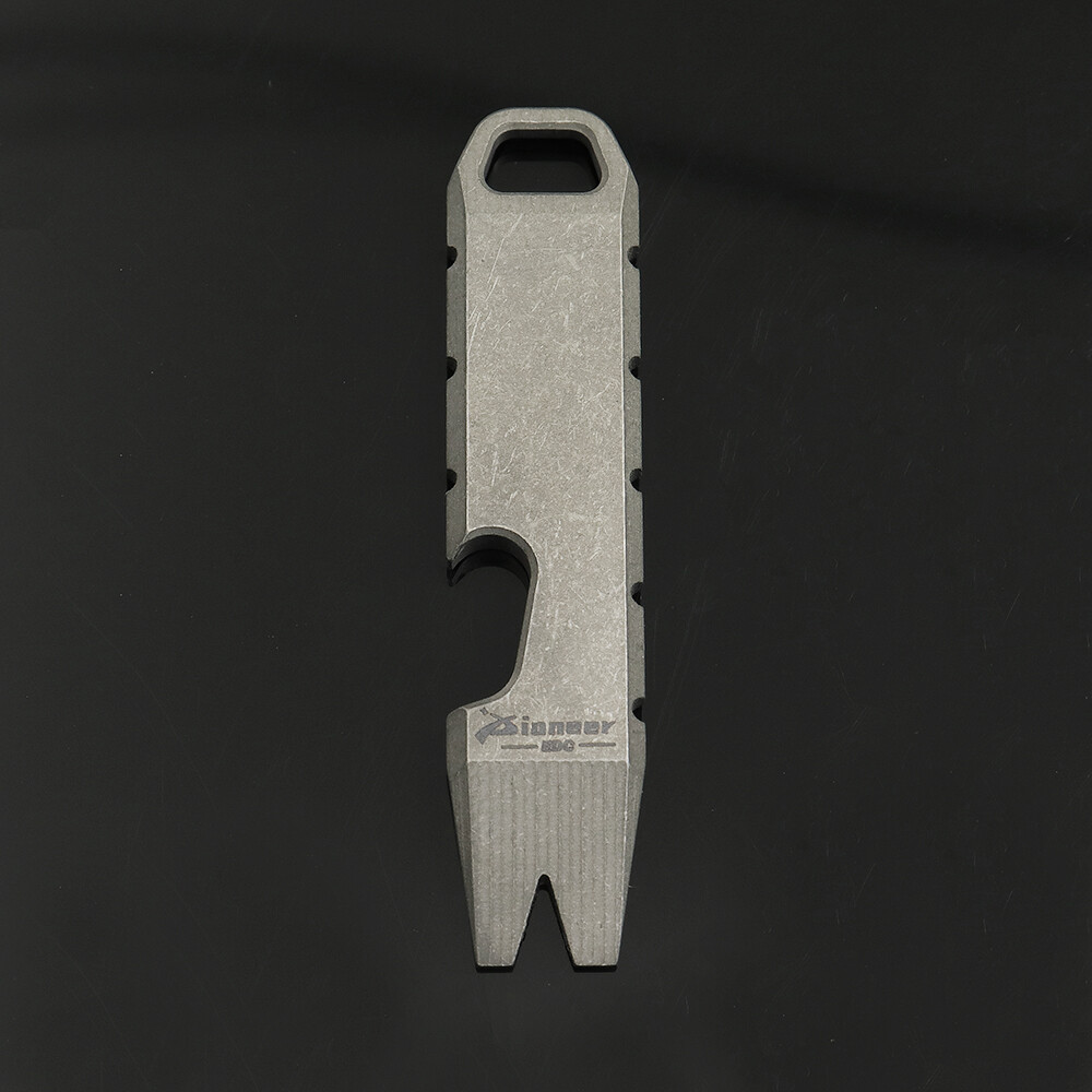EDC Mini Ti Alloy Keychain Multi Tool Pocket Pry Bar Crowbar Opener Cutter