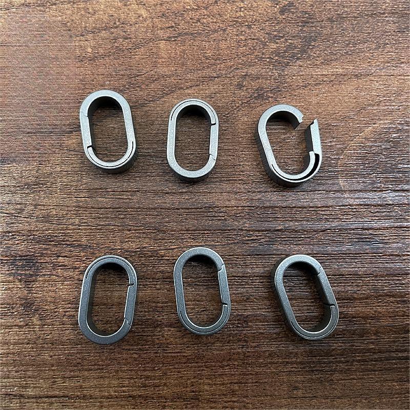 Pure Titanium Split Key Rings Keychain Split Rings Keyrings