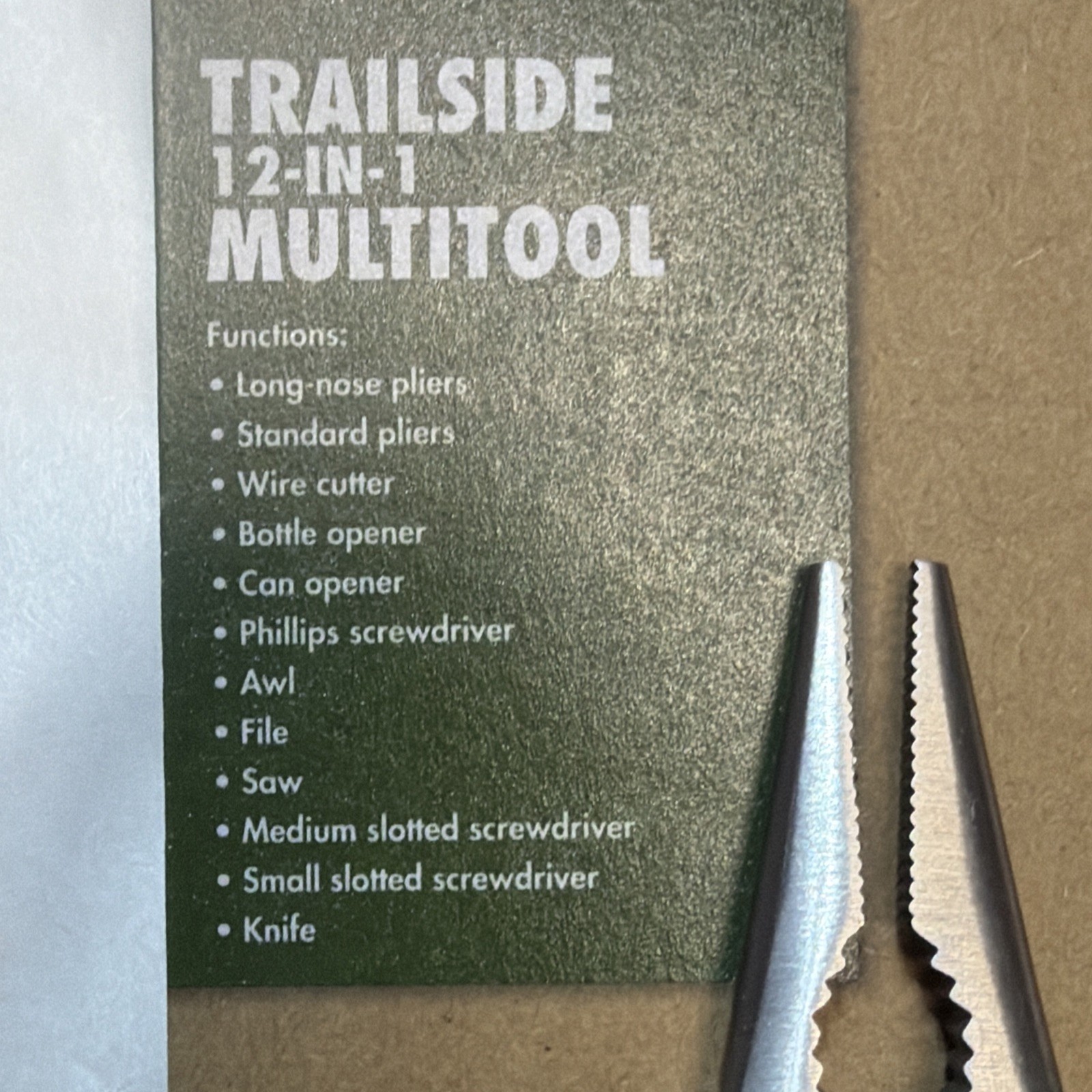 12-in-1 Multitool Ozark Trailside #6119 Fishing, Camping, Hiking, Car, Emergency