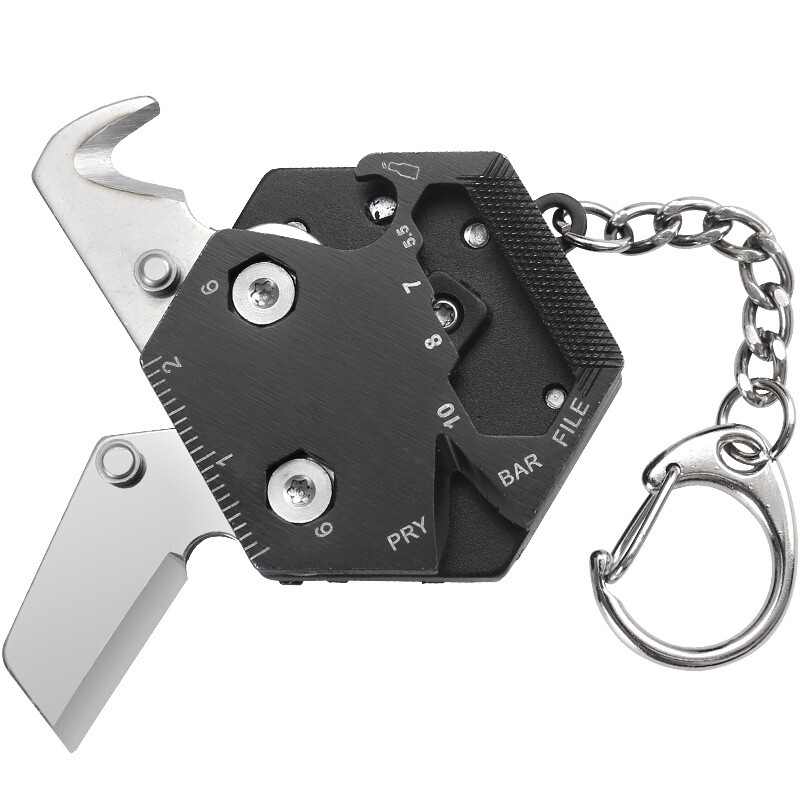 Pocket Keychain Screwdriver Set Multifunctional Hexagon Coin Outdoor EDC Tool