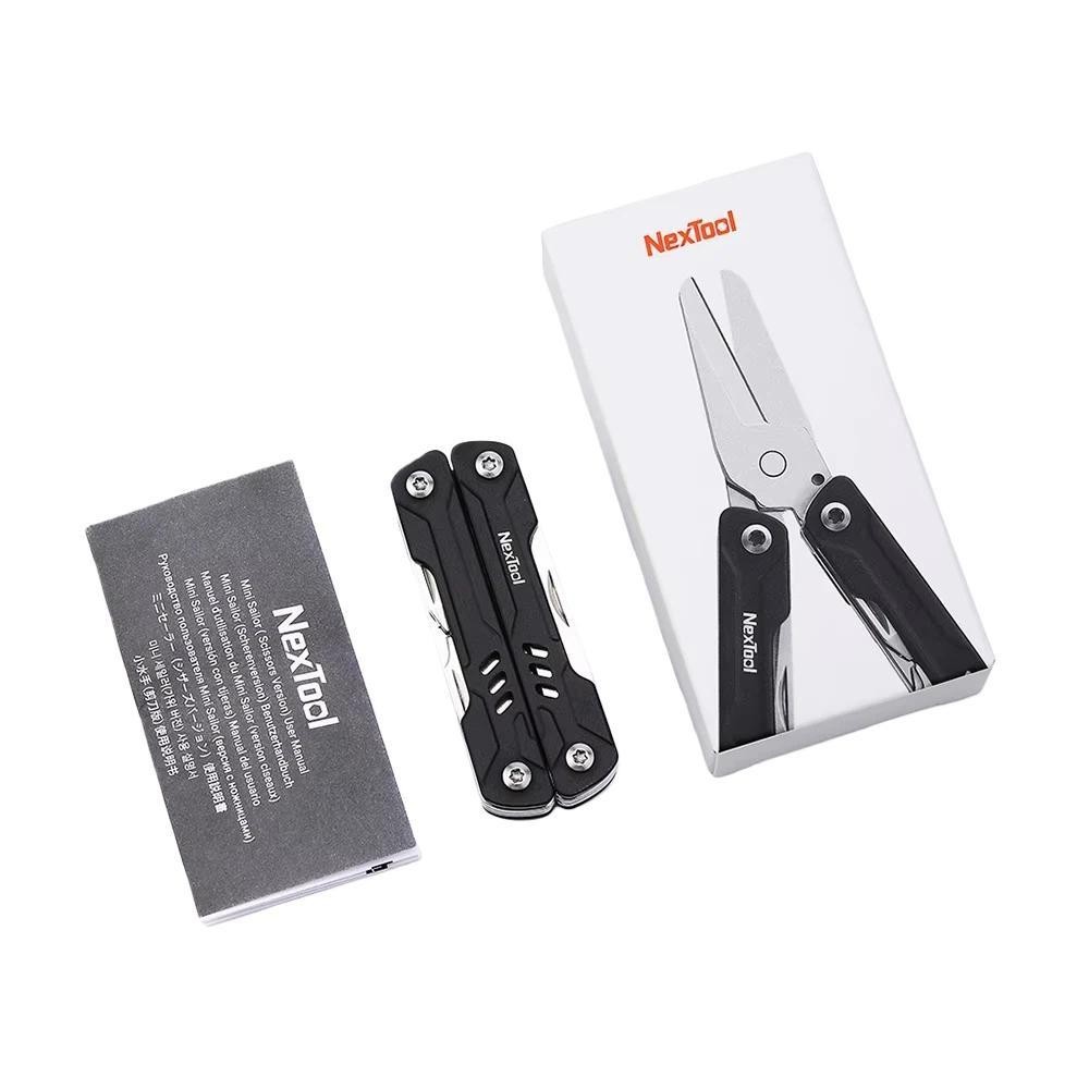 Alicate multifuncional NexToo Mini Sailor 11 en 1 EDC, alicates (color negro)