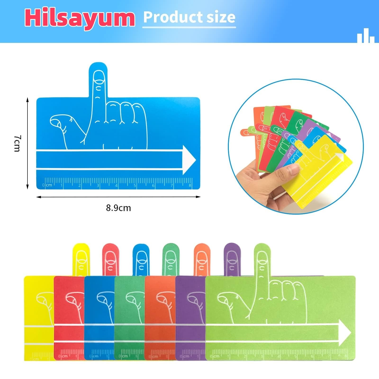 Hilsayum 32PCS One Finger Spacer for Kids Writing Aid Spacers Reading Sheets …