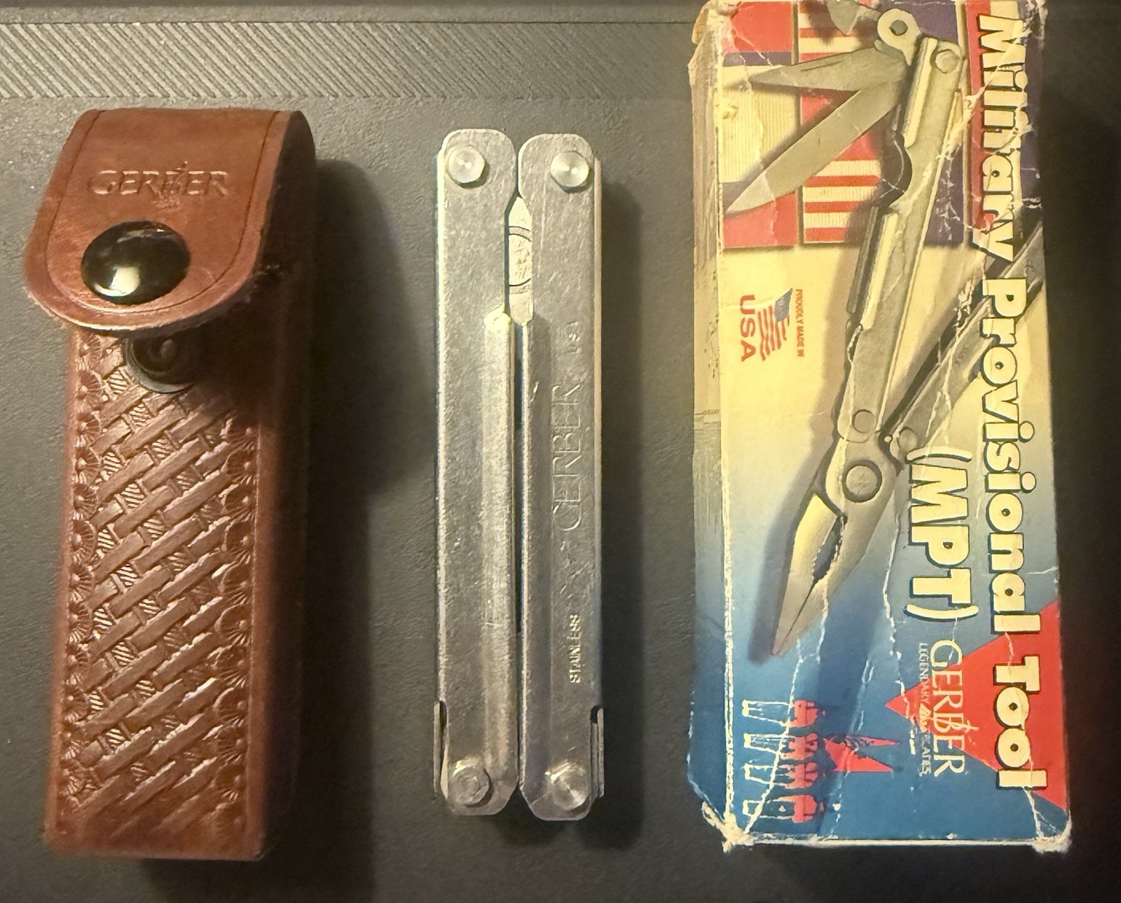 Vtg Gerber USA MPT 55511 Military Provisional Tool & Sheath Plier Multi-Tool