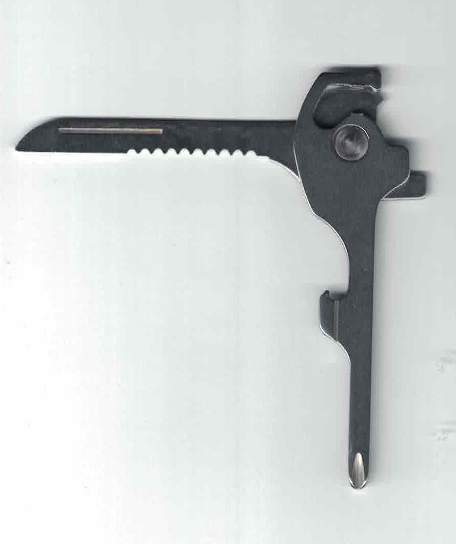 7 tools in 1 Utili-Key Multifunction key sized knife, saw screw Stainless Steel