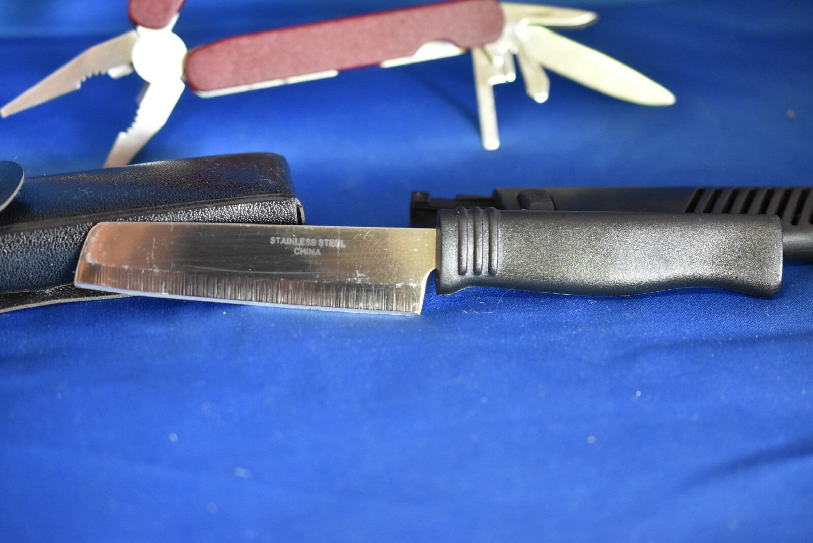 TANTO KNIFE AND MULTI TOOL COMBO SET CAMP FISH HUNT
