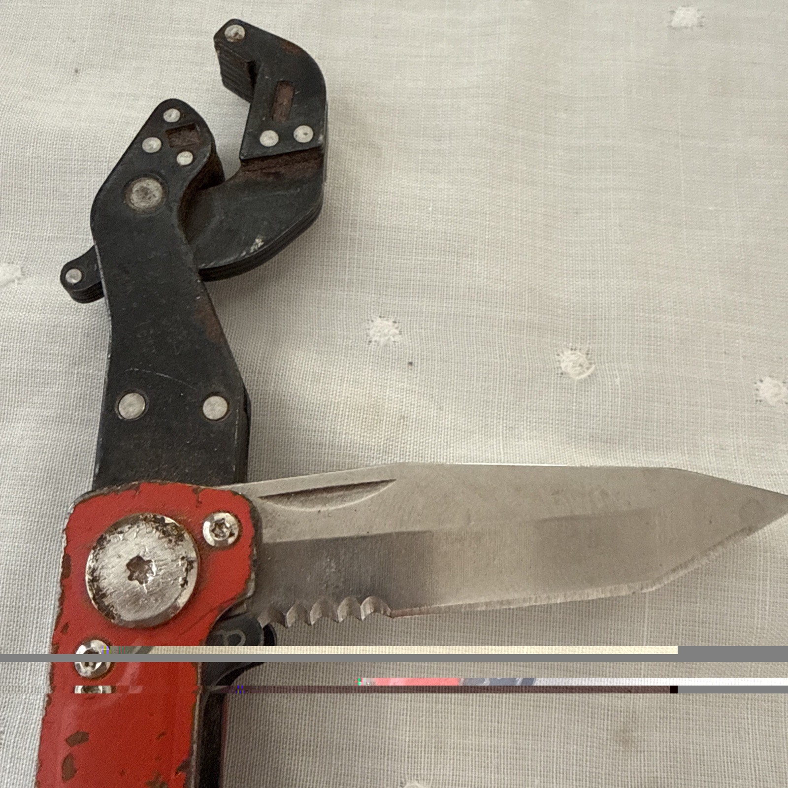Crescent Folding Multi Tool Knife Wrench 3/8–5/8 9–16mm Red – Used