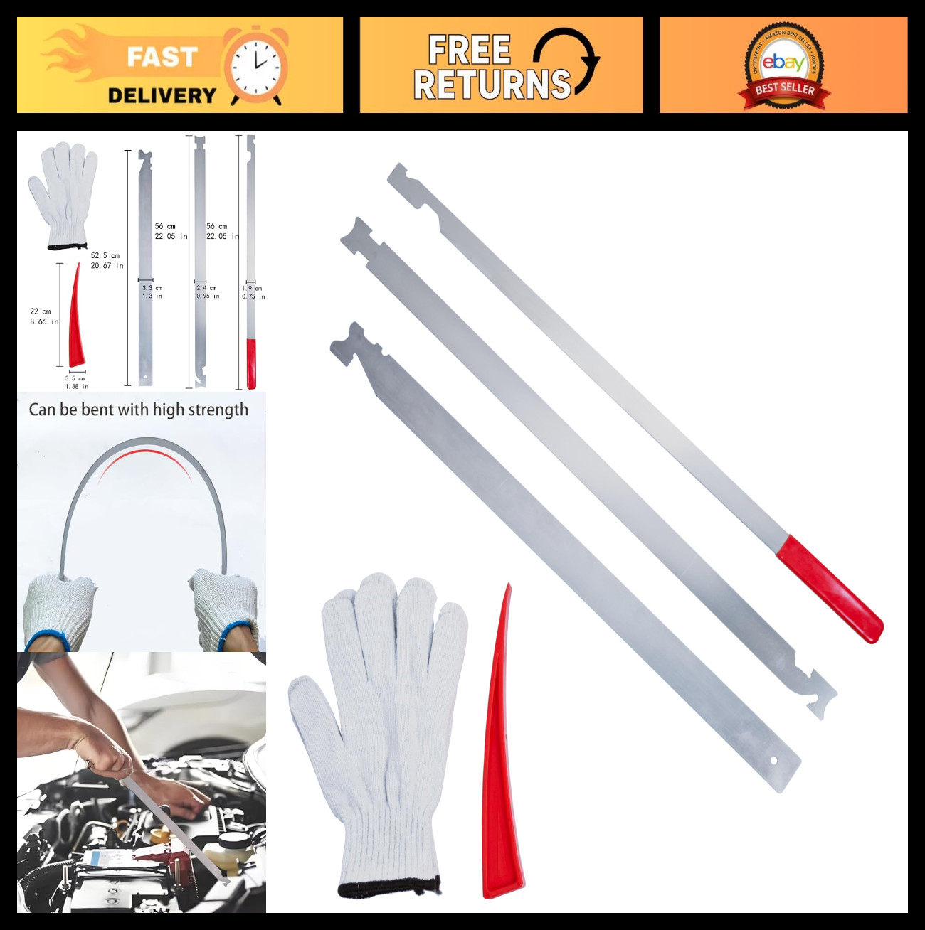 22″ Stainless Steel Repair Tool – Durable, Easy-to-Use, Heavy-Duty Hand Tool