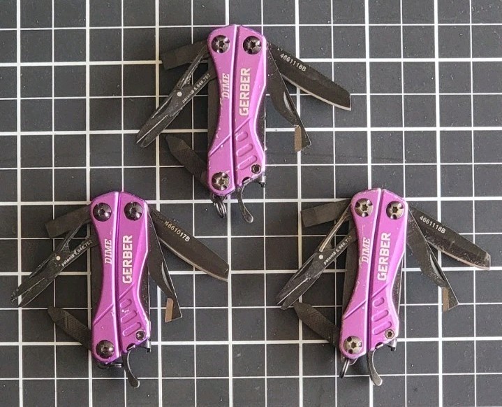 Gerber DIME (3x) Purple Multi-Tools