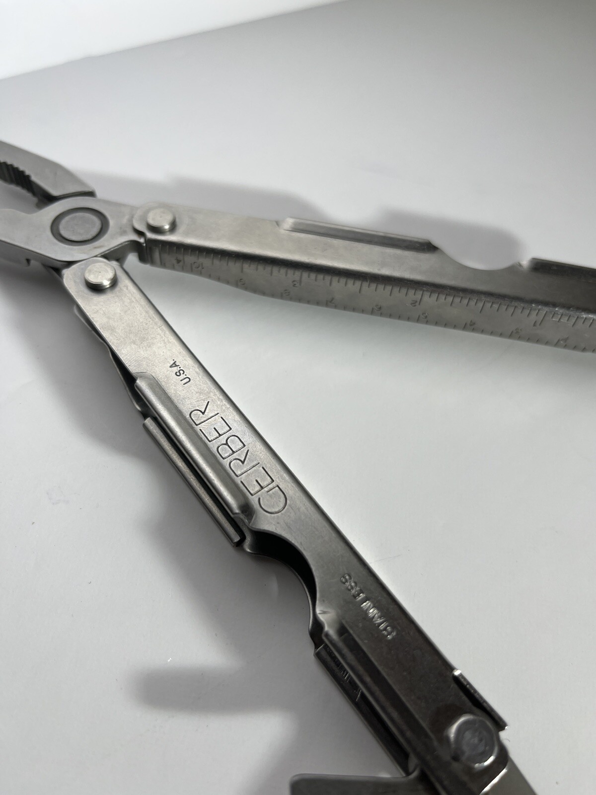 Vintage Gerber Multi Tool Stainless Steel Made USA File Leather Sheath NEW