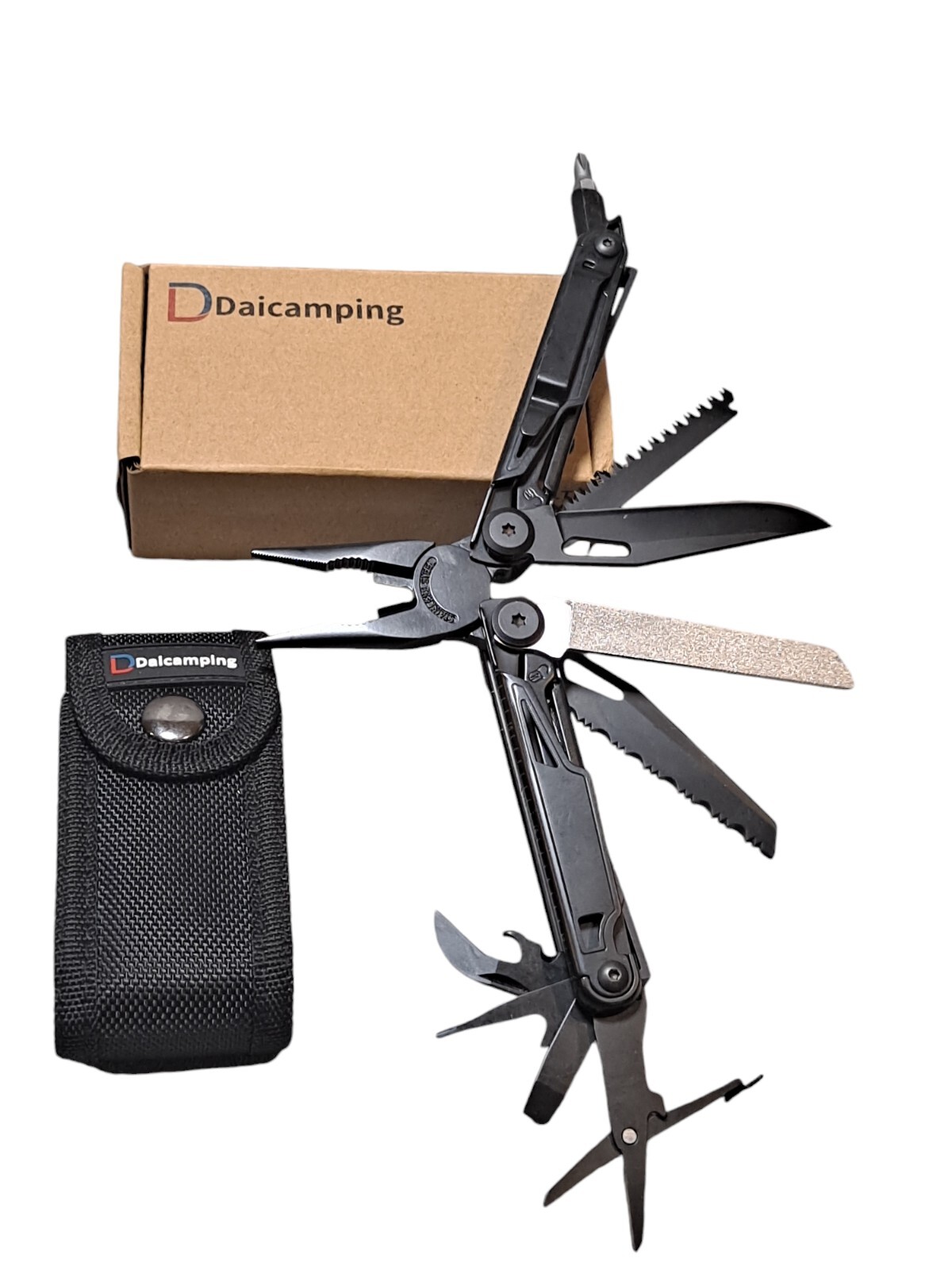 DL12 Clip Multifunctional Clamps Folding Knife Tools Gear Multi Pliers