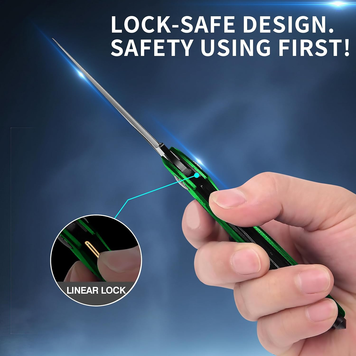 Multi-Tool Carabiner with Pocket Knife, Bottle Opener, Window Breaker, Screwdriv