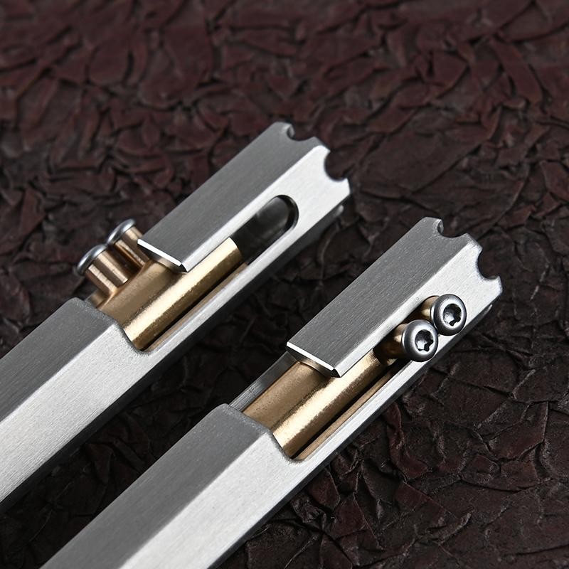 1pc Hexagonal Stainless Steel Tactical Pen Multi Tool Glass Breaker Writing Edc