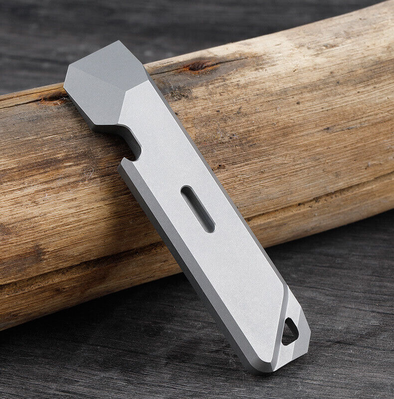 New Titanium Alloy Pocket Pry Bar Crowbar Opener Portable Outdoor EDC Multi Tool