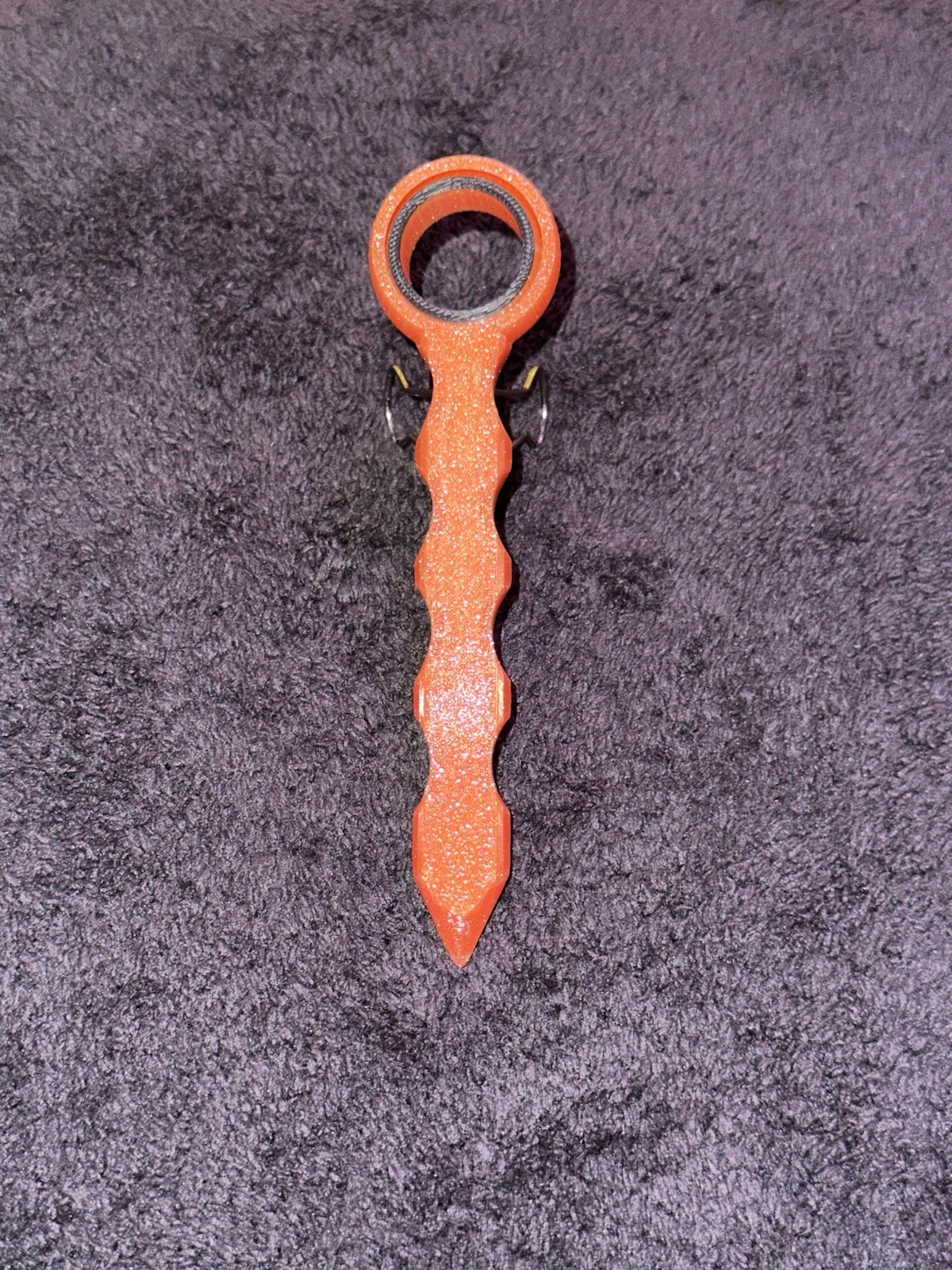 Self Defense Fidget Kubotan Tool Weapon 3d Printed EDC Orange
