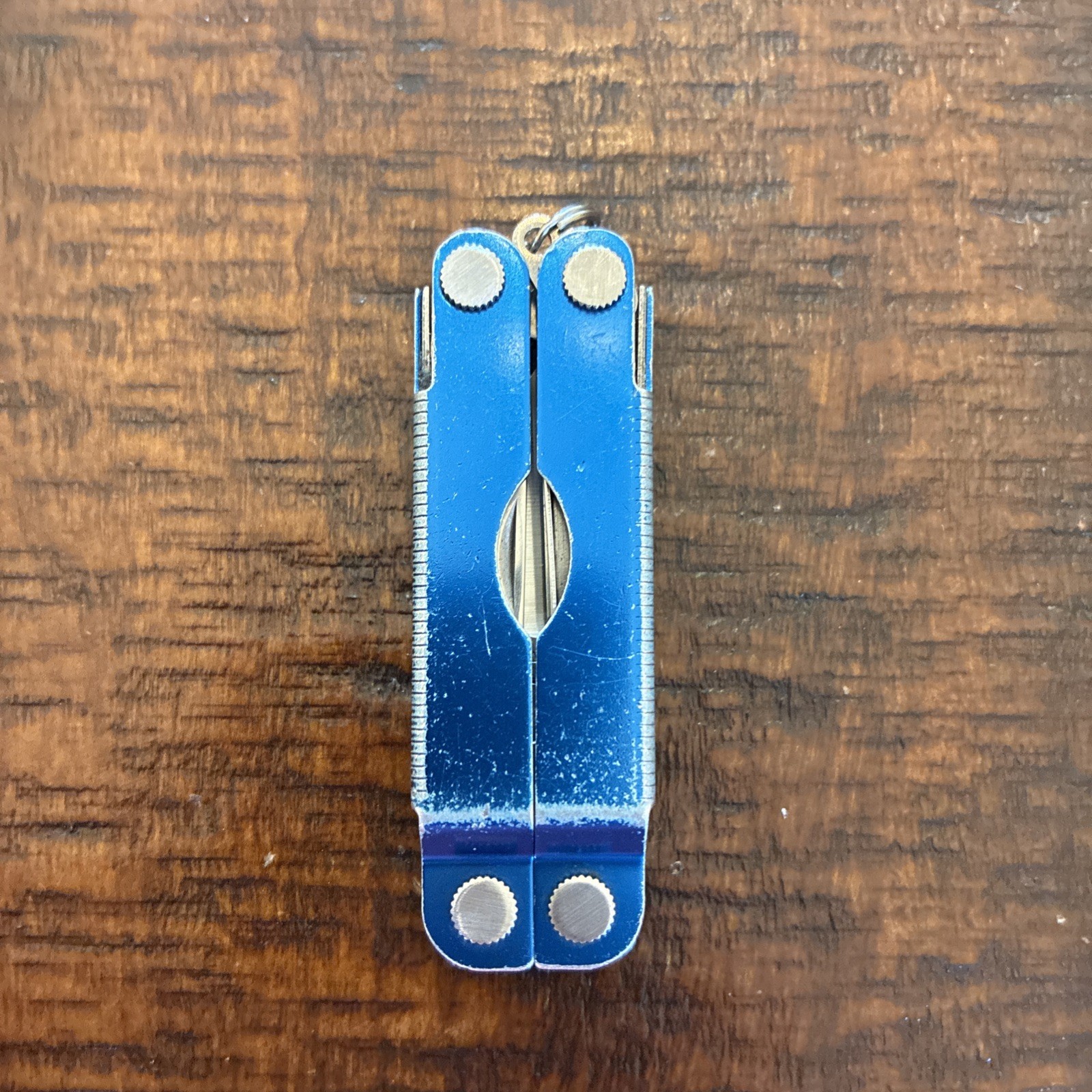 Leatherman Micra Multi-Tool, Knife, Scissors, Key Ring, Blue Nice Cond 04/13