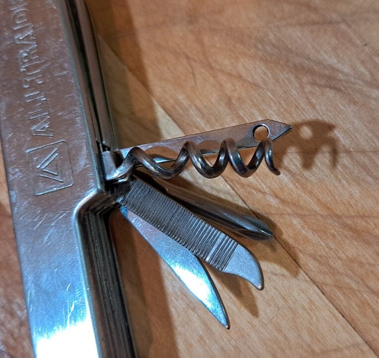 NICE VTG 11 PIECE MULTI TOOL POCKET KNIFE STAINLESS STEEL